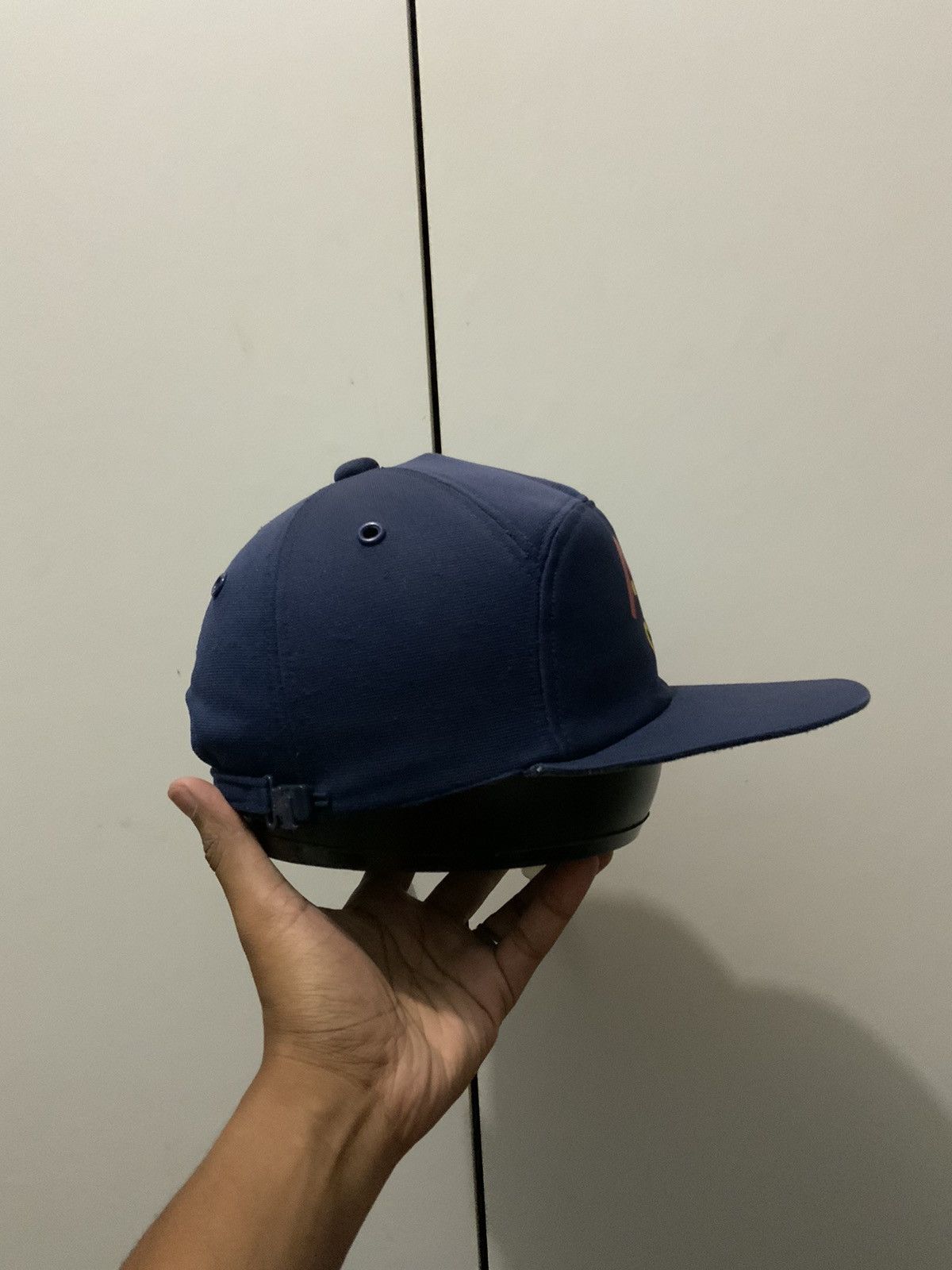 Japanese Brand Ace Guard Inidgo Japan Made Vintage Hat Size ONE SIZE - 4 Thumbnail