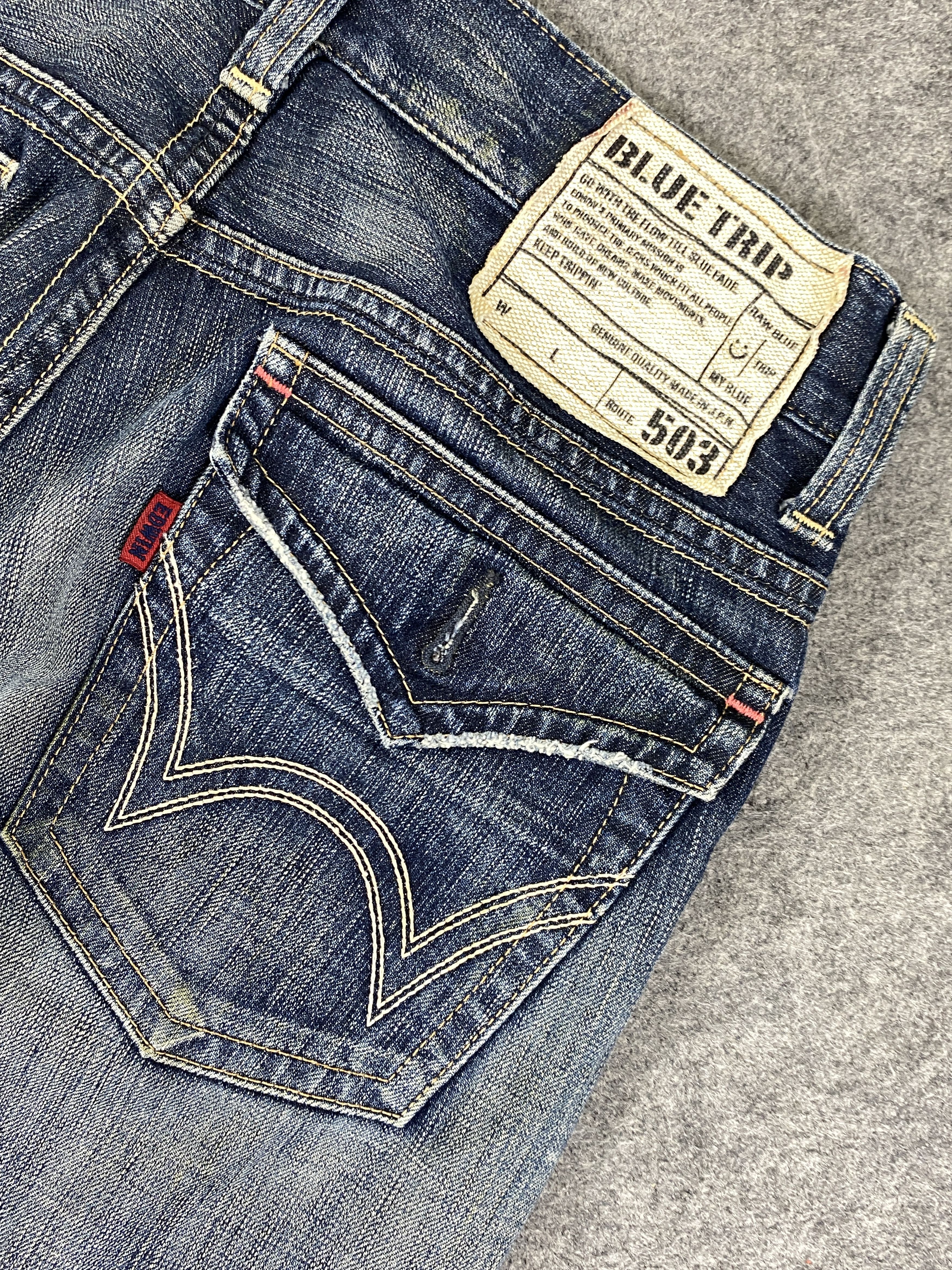 Edwin EDWIN BLUE TRIP VINTAGE FLARE DISTRESSED JEANS 31x31- JN3251 Size US 31 - 11 Thumbnail