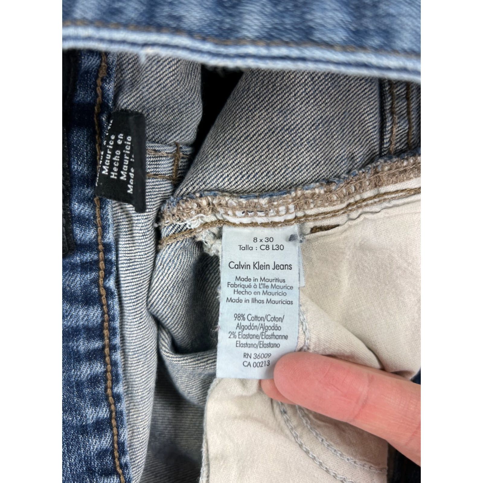 Calvin Klein Calvin Klein Jeans Women 8 Blue Denim Bootcut Embroidered Cotton Blend Denim Bootcut Size 30" / US 8 / IT 44 - 5 Thumbnail