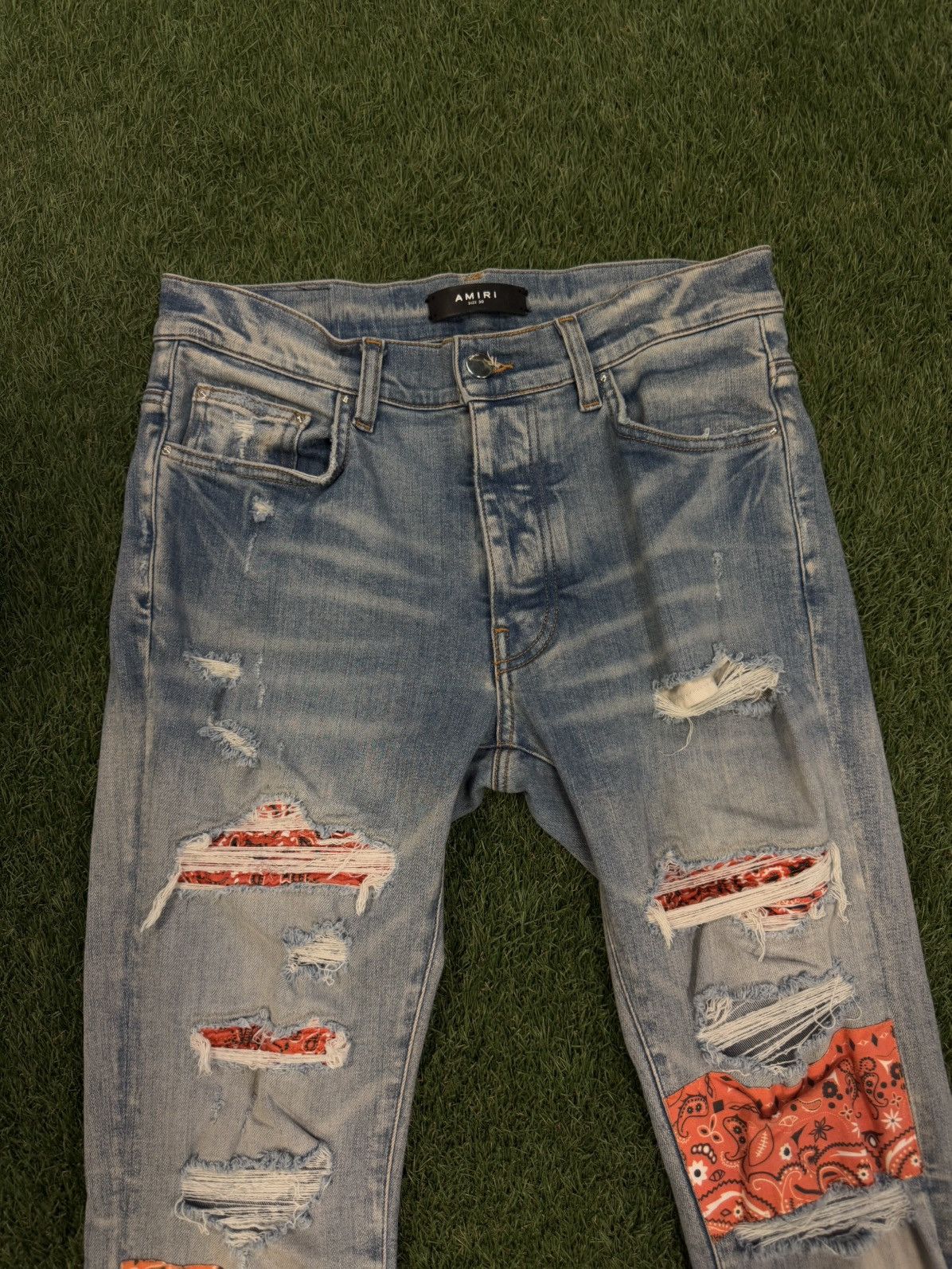 Amiri Amiri Jeans Orange Patch Size 30 Clean Condition 🧼 Size US 30 / EU 46 - 7 Thumbnail