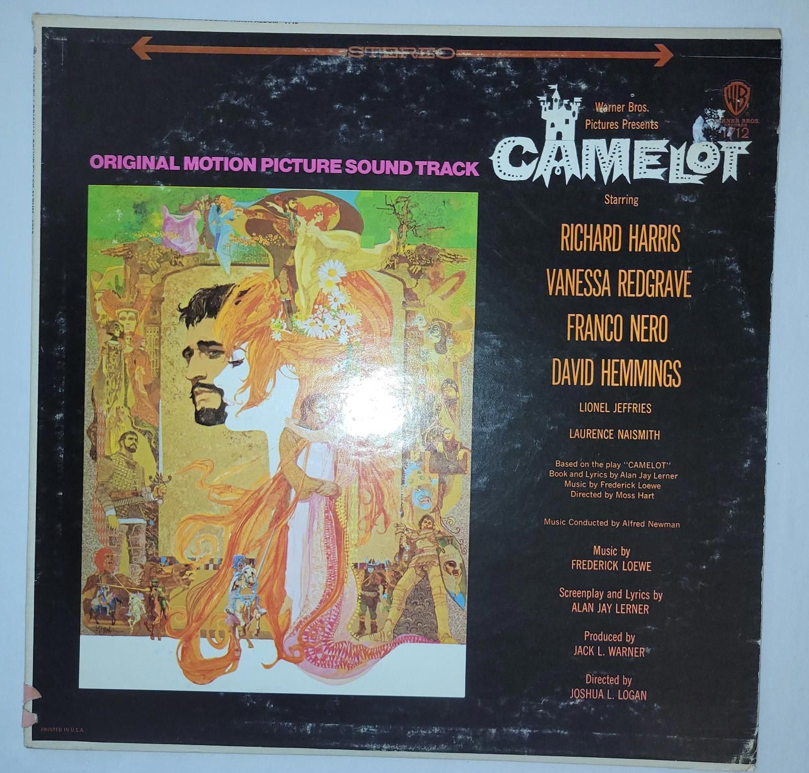Designer Camelot Motion Picture Soundtrack LP 1967 Vinyl Album VG+ Size ONE SIZE - 1 Thumbnail