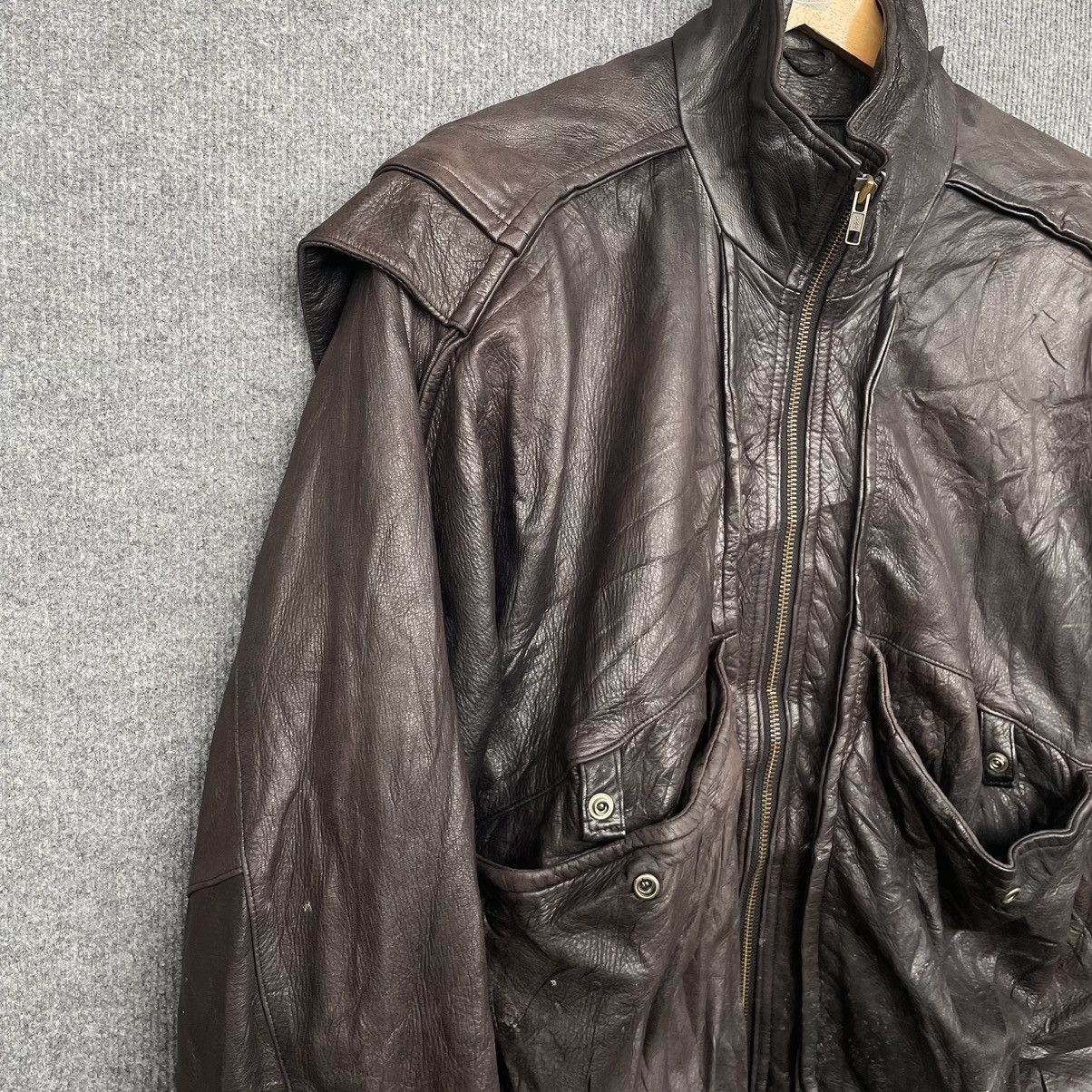 Genuine Leather × Vintage Vintage Robert Comstock Genuine Leather Jacket Size US L / EU 52-54 / 3 - 2 Thumbnail