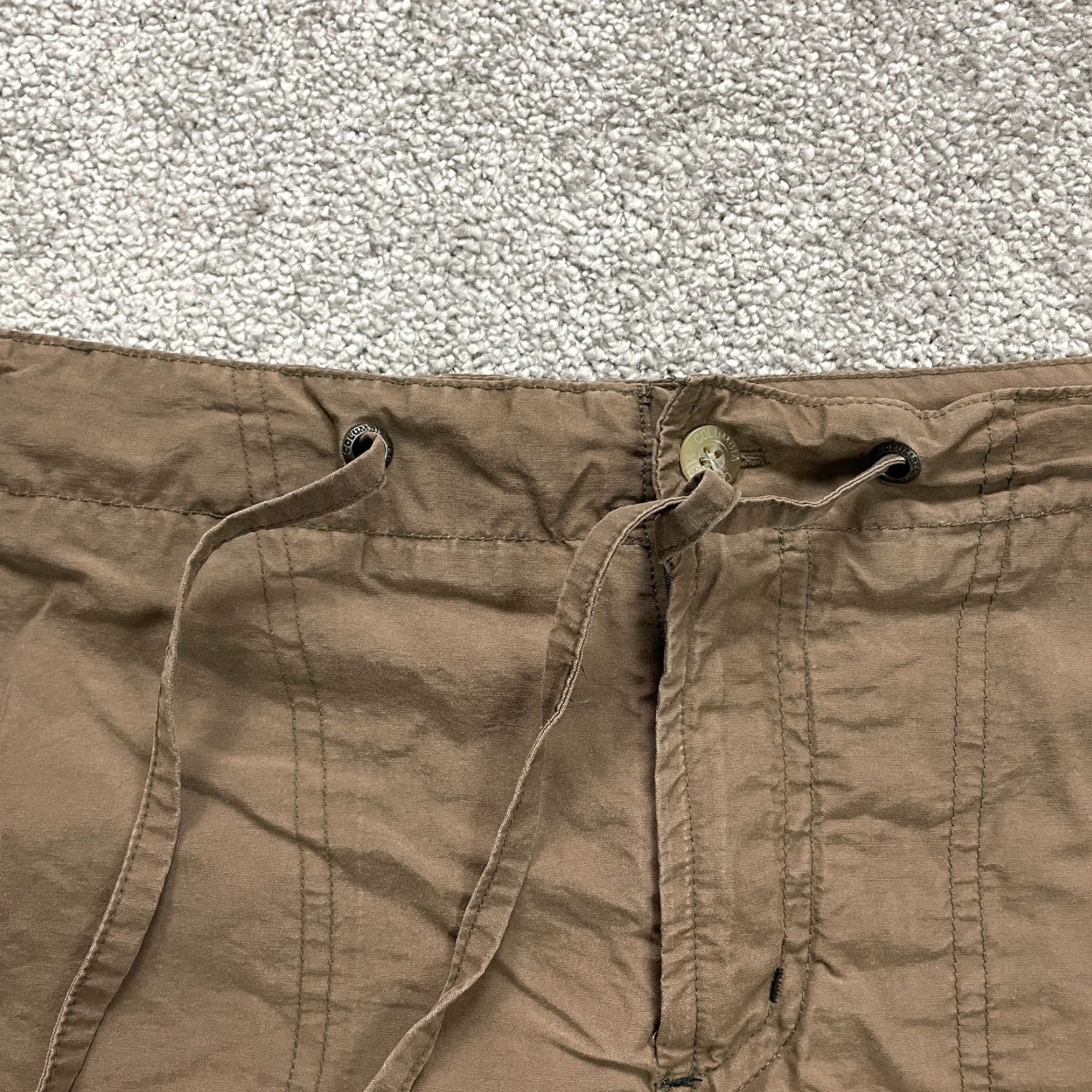 Vintage Columbia Bermuda Shorts Womens Medium Brown Cotton Nylon Casual Outdoor Active Size 32" / US 10 / IT 46 - 3 Thumbnail