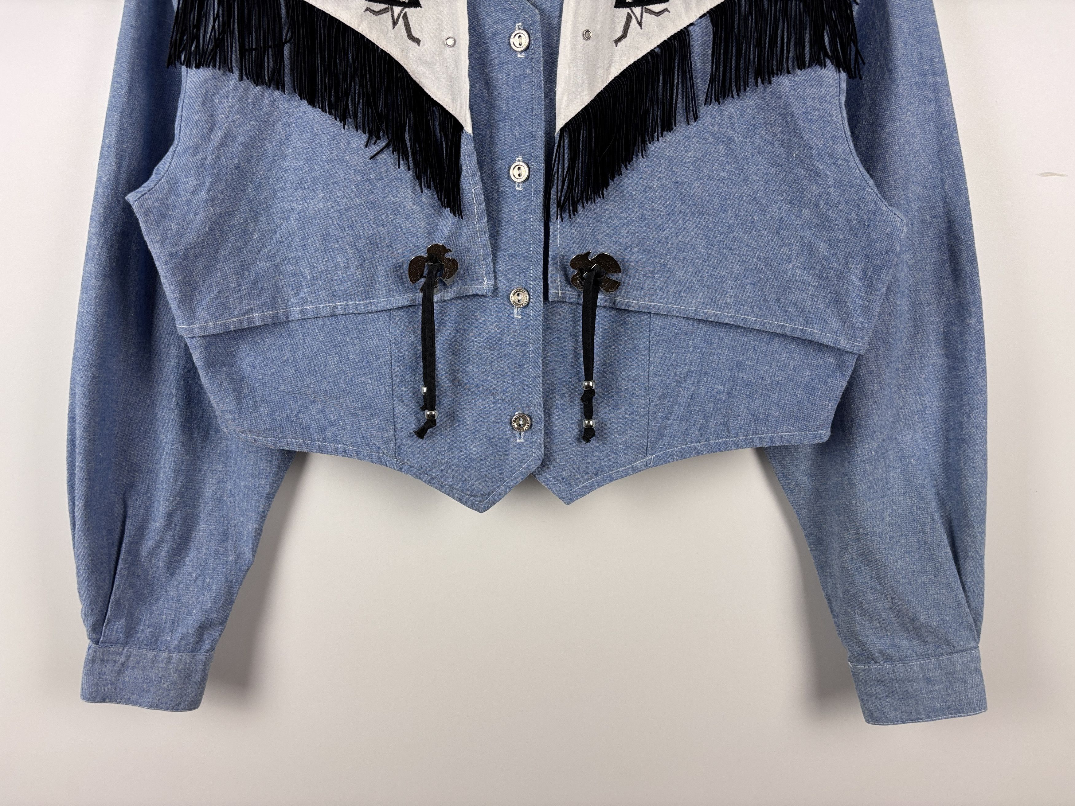 Cowboy Equipment × Vintage Vintage 1849 Authentic Ranchwear Crop Shirt Made in USA M Size M / US 6-8 / IT 42-44 - 3 Thumbnail