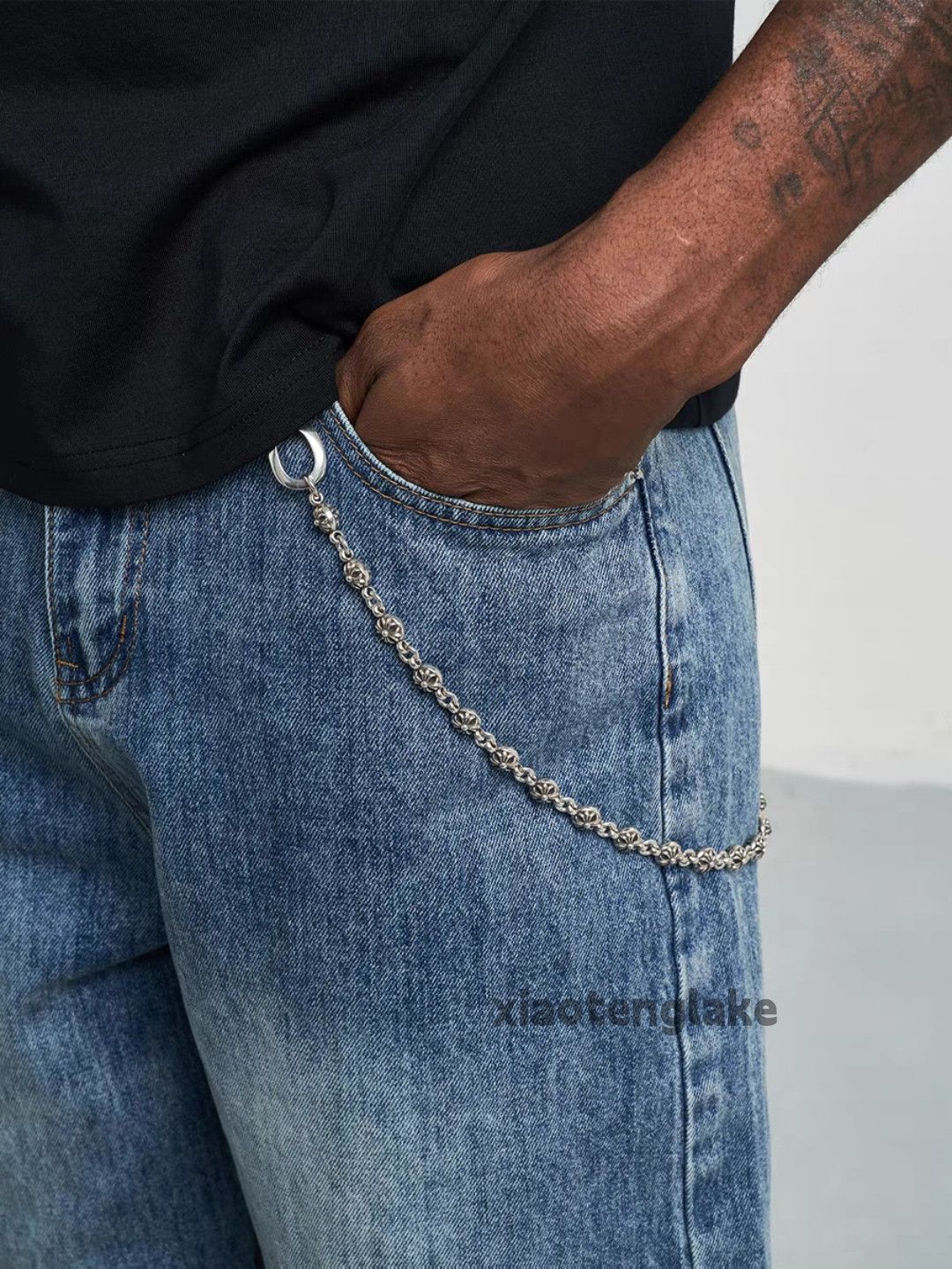 Jean × Vintage washed faded loose baggy skate hiphop work jeans Size US 30 / EU 46 - 3 Thumbnail