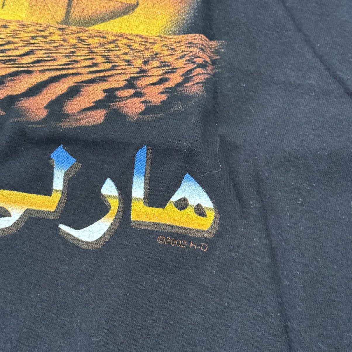 Harley Davidson Vintage ‘02 Black Harley Davidson Kuwait Eagle Tee Shirt Size US XL / EU 56 / 4 - 5 Thumbnail