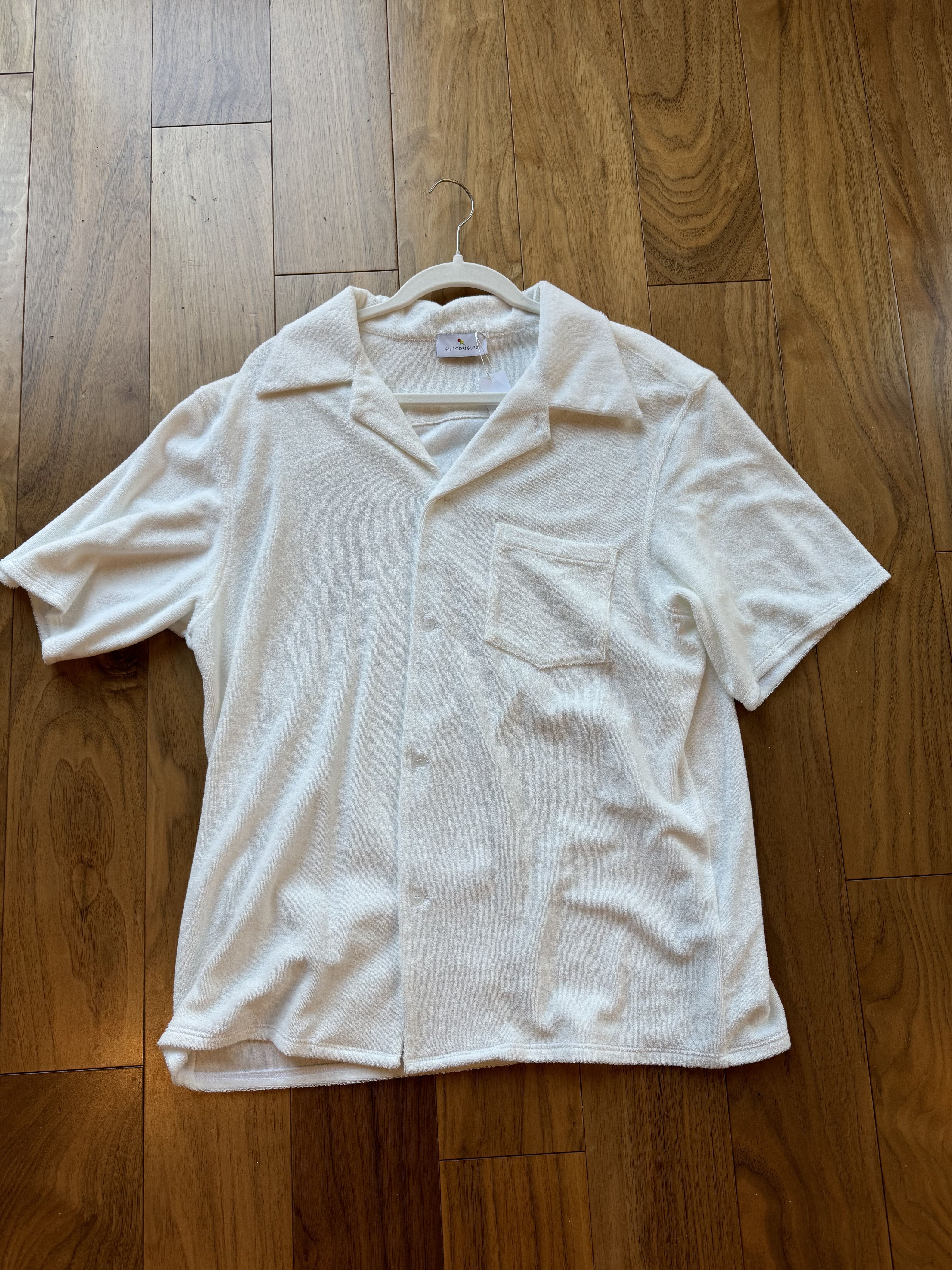 Gil Rodriguez Gil Rodriguez White Terry Cloth T-shirt NEW WITH TAGS Size L / US 10 / IT 46 - 2 Thumbnail
