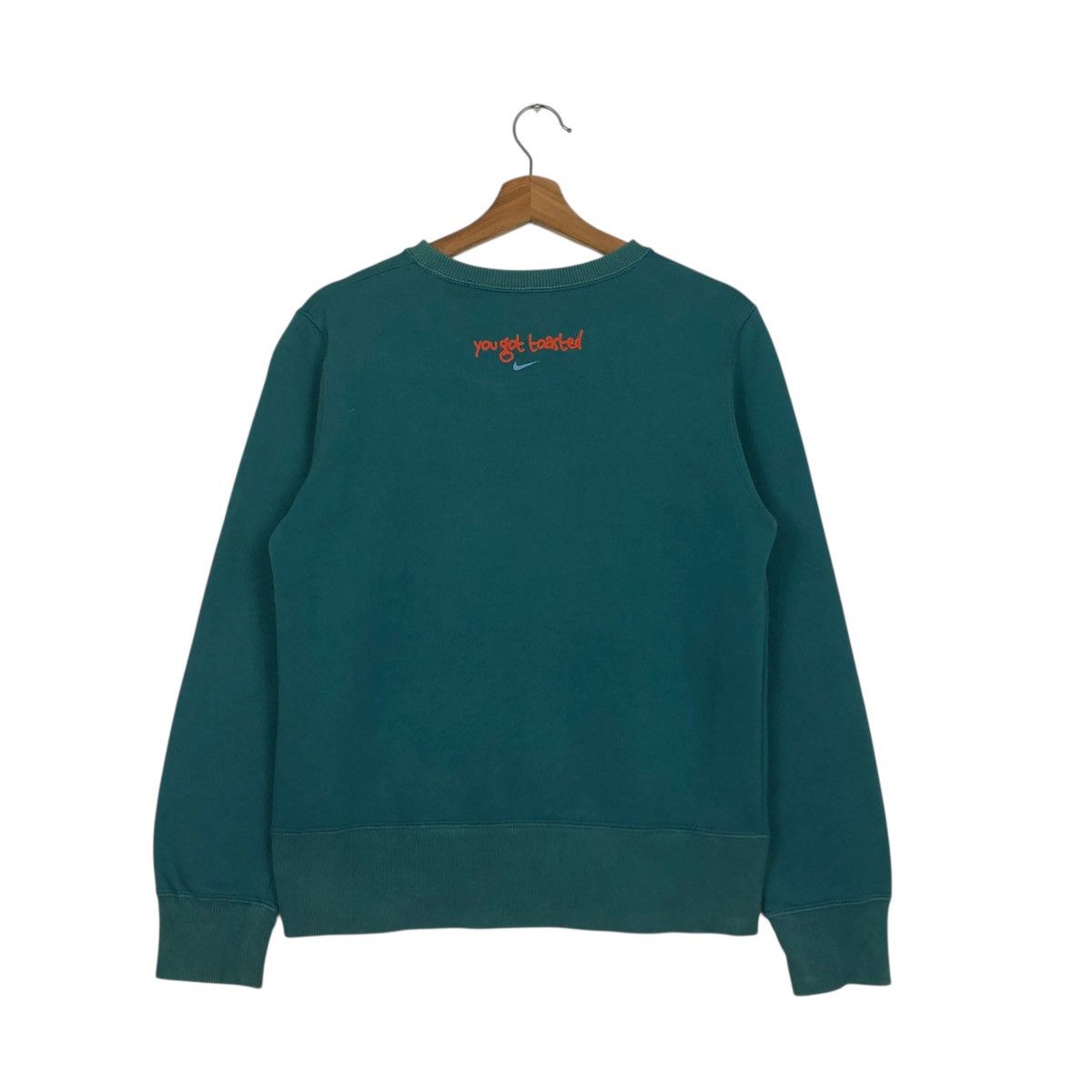 Nike 🔥VINTAGE JUMPER SWEATSHIRT NIKE BIG SWOOSH Size L / US 10 / IT 46 - 10 Thumbnail