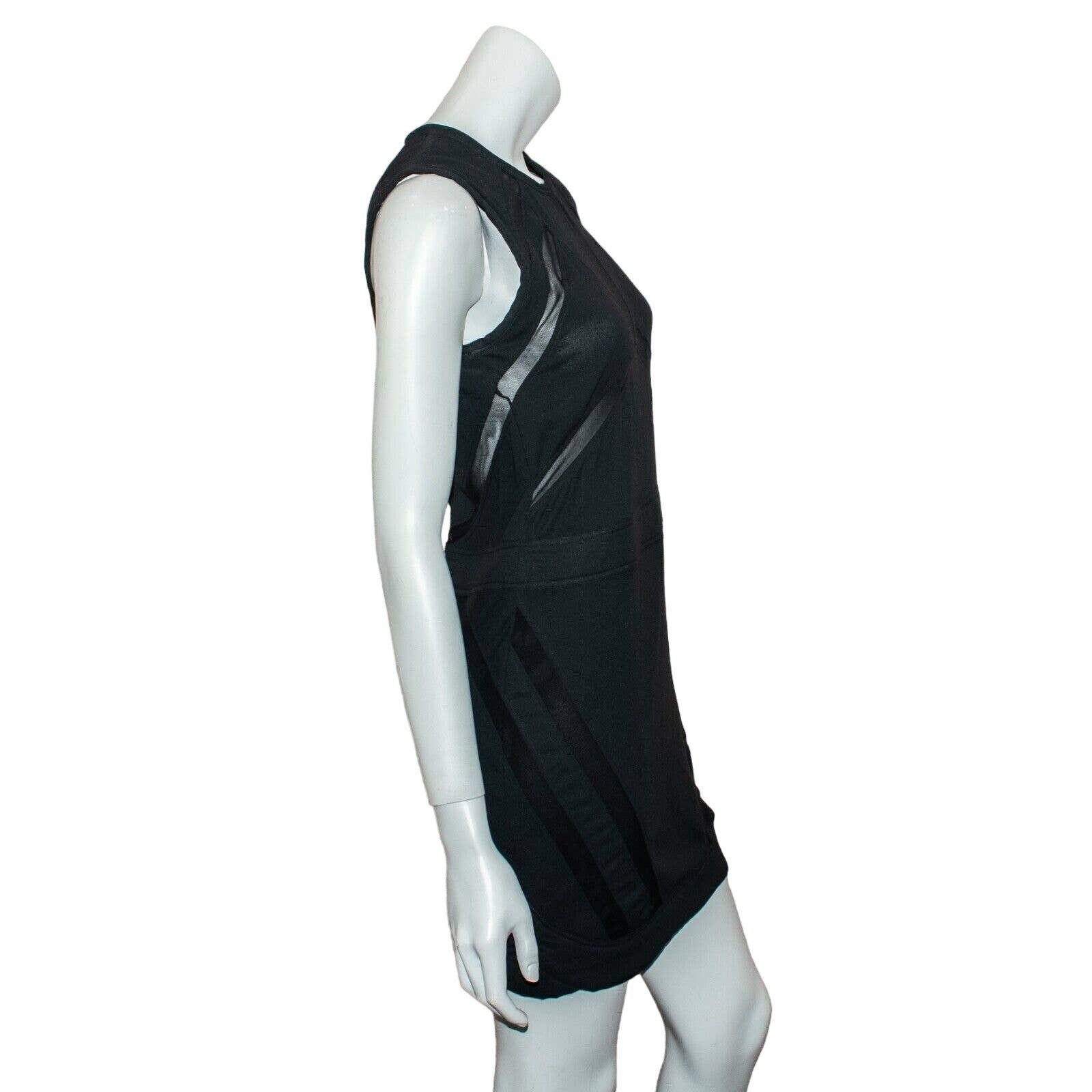 Iro IRO FLOOD Dress Sheath in Black Nior Sheer Panel Accents Size S / US 4 / IT 40 - 10 Thumbnail