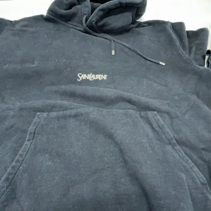 Saint Laurent Paris Saint Laurent Black Striped Hoodie for Women -2507 Size M / US 6-8 / IT 42-44 - 1 Thumbnail