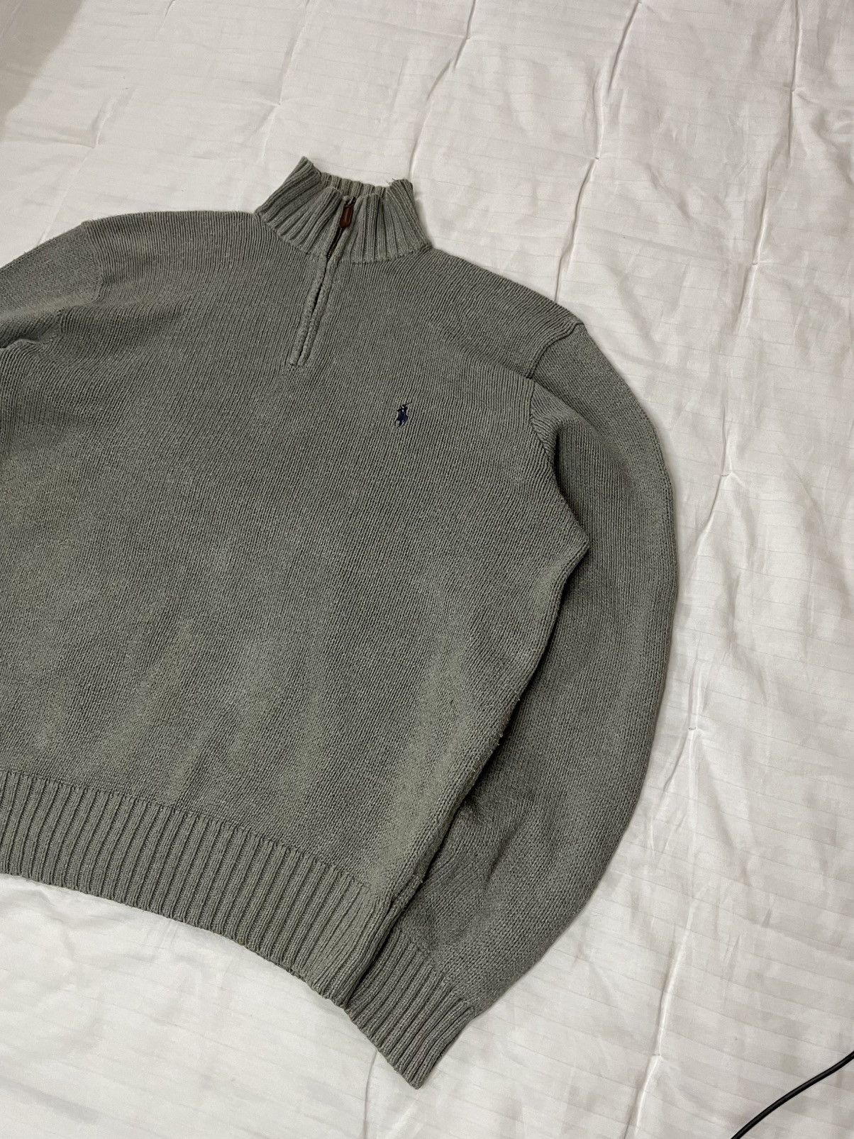 Polo Ralph Lauren Vintage Polo Ralph Lauren 1/4 zip Lampo knight sweater Size US L / EU 52-54 / 3 - 2 Thumbnail