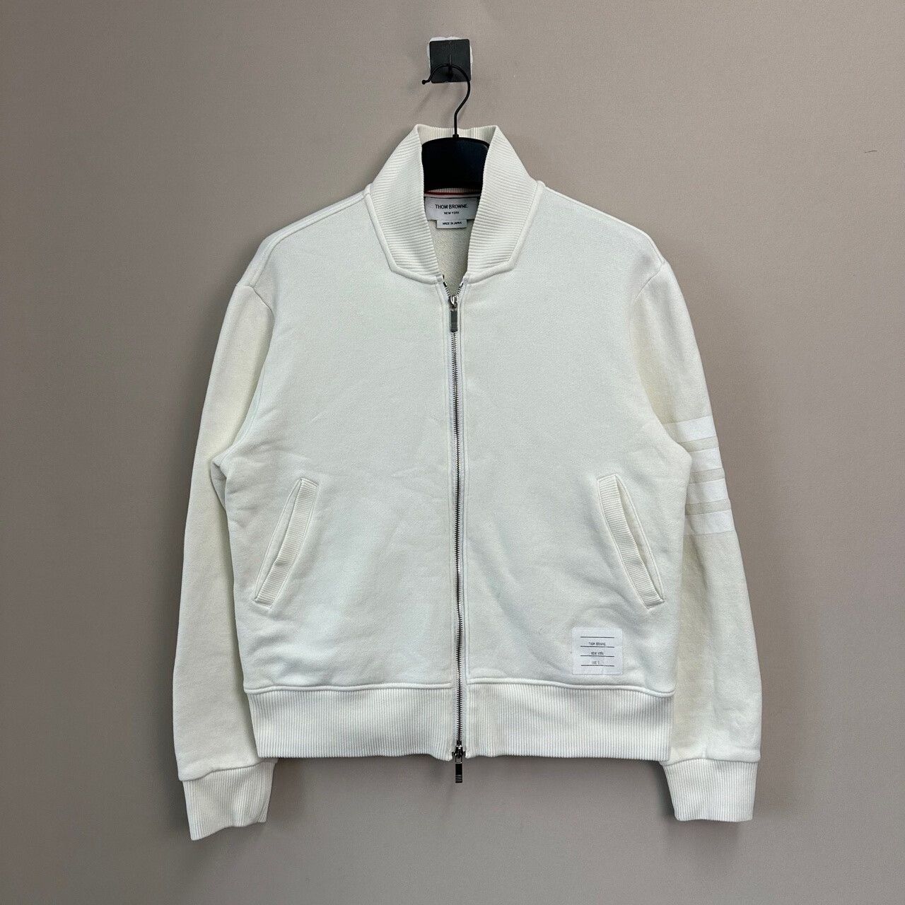 Thom Browne thom browne white baseball jacket size 2 Size US M / EU 48-50 / 2 - 1 Thumbnail