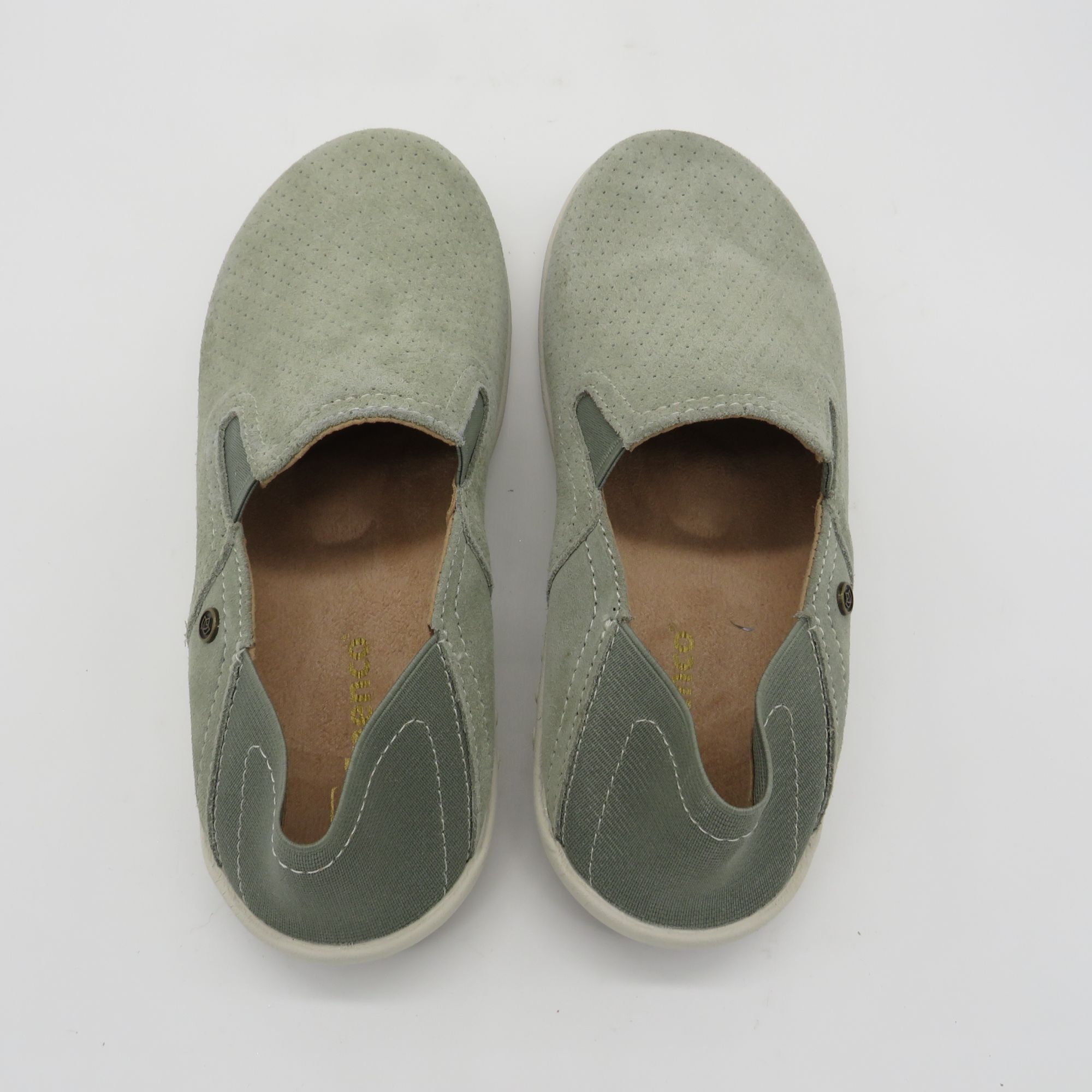 Other Spenco Women's Sage Green Slip-On Shoes Perforated Upper Whi Size US 6.5 / IT 36.5 - 5 Thumbnail