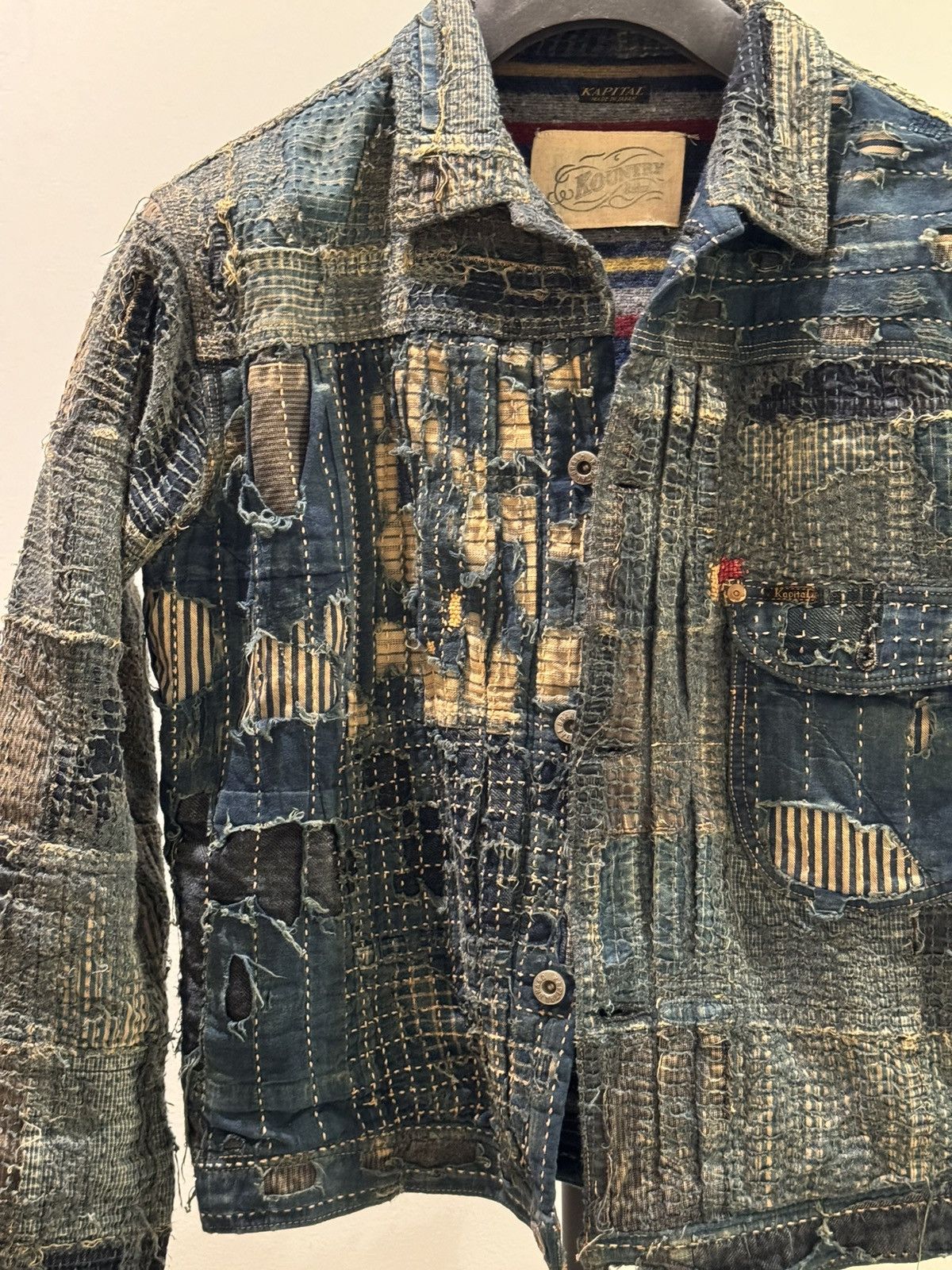 Kapital × Kapital Kountry Kapital Kountry Boro 1st Jacket denim wool lining 1 version Size US XL / EU 56 / 4 - 9 Thumbnail