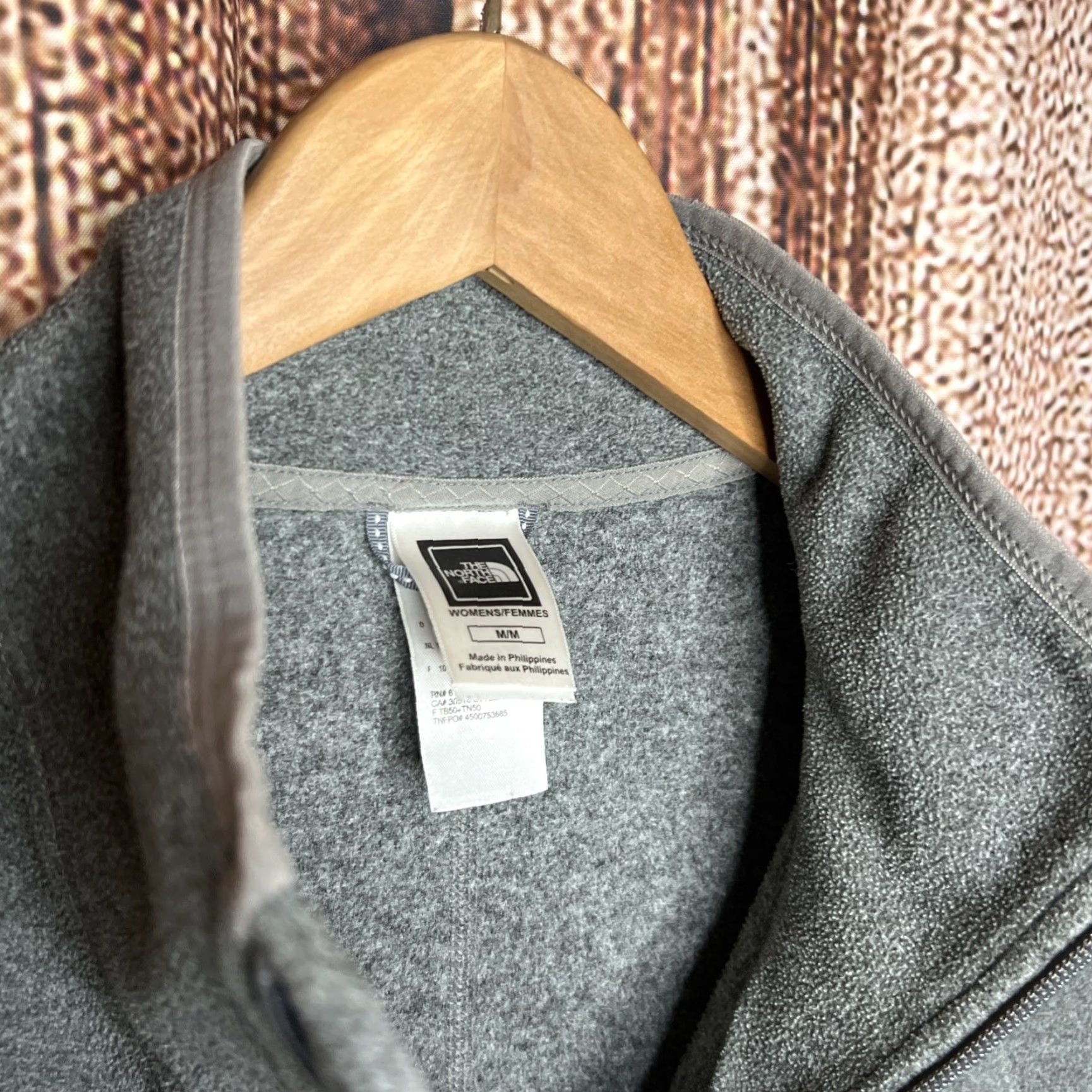 The North Face VINTAGE The North Face TKA 100 Womens Gray Full Zip Pocket Fleece Athletic Jacket Size M / US 6-8 / IT 42-44 - 2 Thumbnail