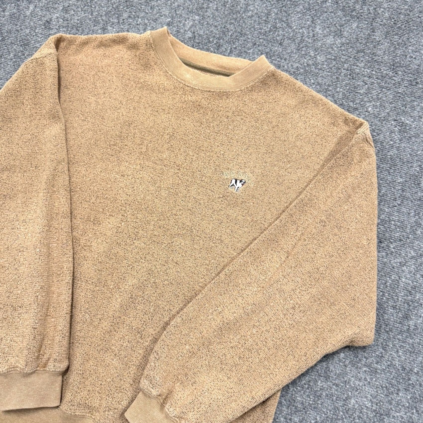 Big Dogs Big Dogs Sweater Pullover Men's Small Cotton Blend Embroidered Beige Casual Distressed Pre-owned S Mens Beige Size US S / EU 44-46 / 1 - 2 Thumbnail