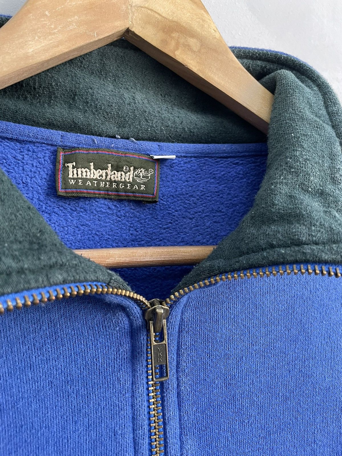 Timberland Hype streetwear y2k big logo Timberland 1/3 zip sweatshirt Size US XL / EU 56 / 4 - 4 Thumbnail