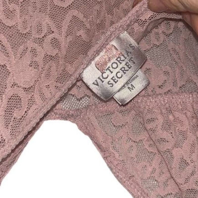 Victoria's Secret Victoria's Secret Lace Mesh Pink Lingerie Dress Tank Top MED Size M / US 6-8 / IT 42-44 - 3 Thumbnail