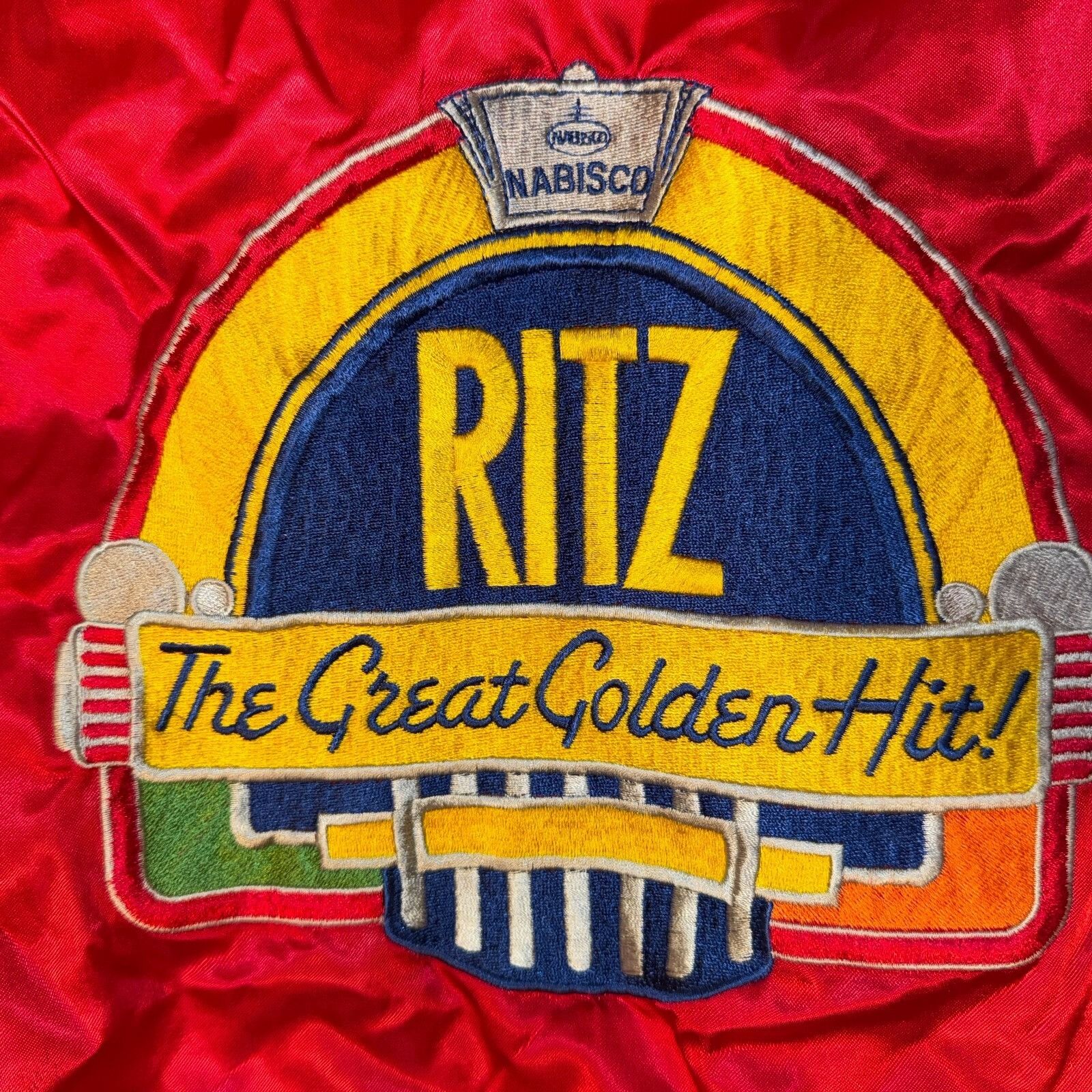 Other Vintage Nabisco Ritz Crackers Jukebox Red Satin Bomber Jacke Size US M / EU 48-50 / 2 - 8 Thumbnail