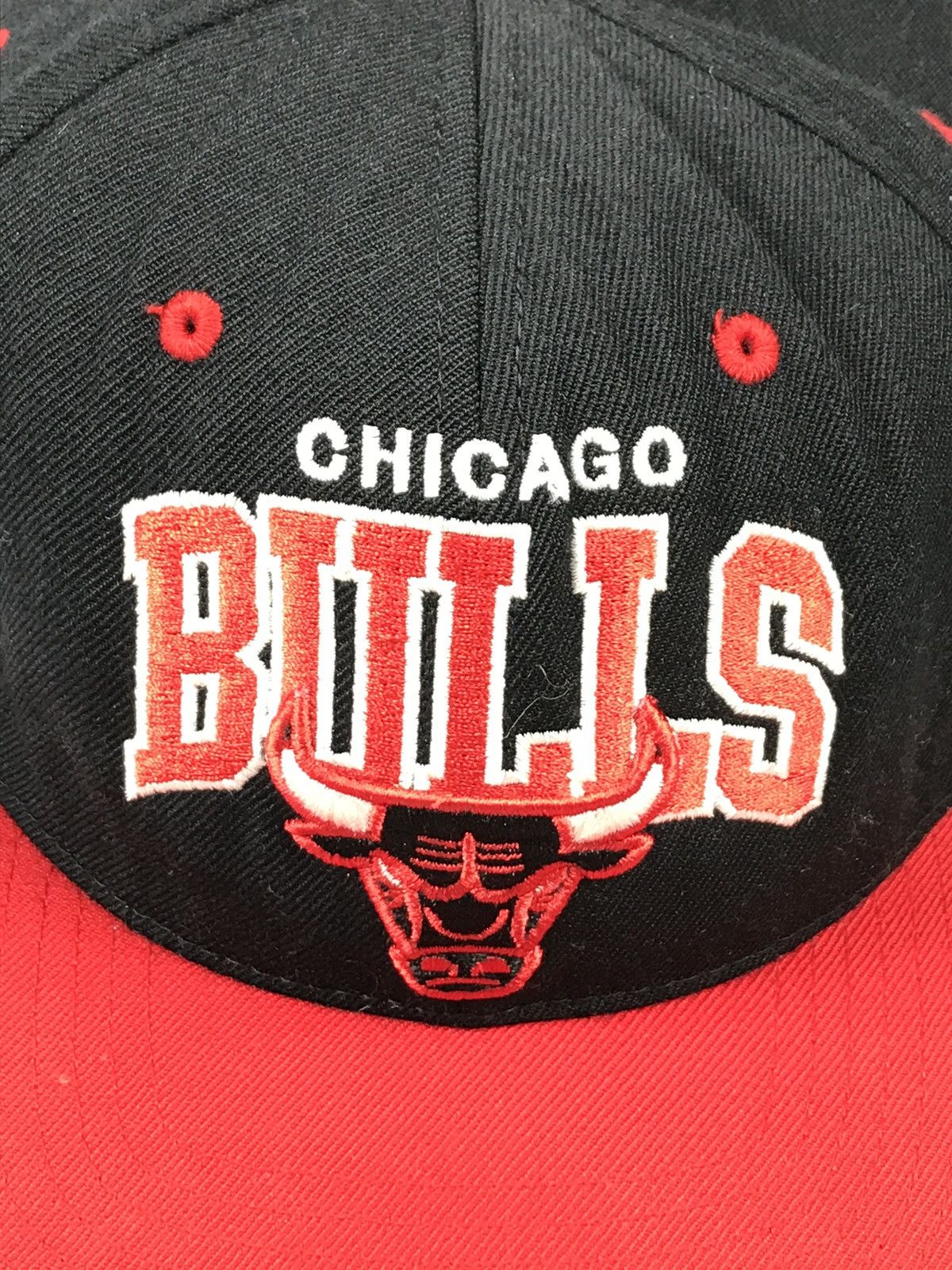 NBA × Vintage Vintage Chicago Bulls Mitchell Ness Jordan Wool Hat Cap Size ONE SIZE - 4 Thumbnail