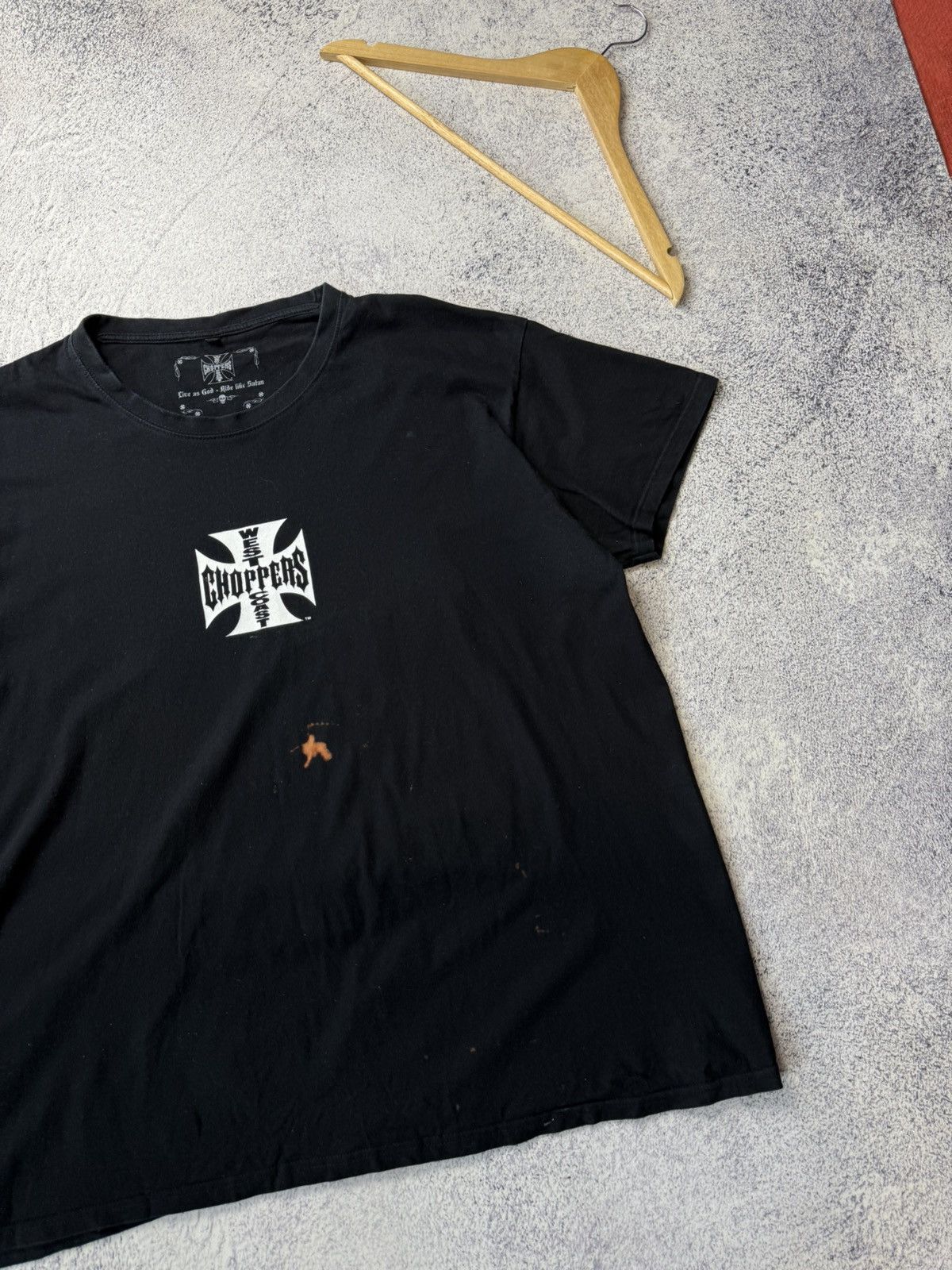 Vintage Vintage West Coast Choppers Black T-Shirt Paul Walker Size US XXL / EU 58 / 5 - 16 Thumbnail