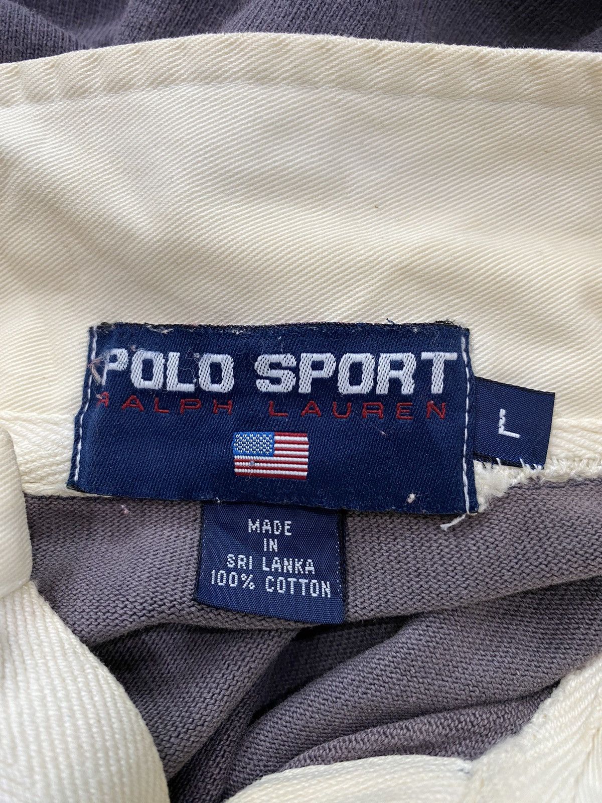 Polo Ralph Lauren VINTAGE POLO SPORT U.S 67 BIG LOGO RUGBY SHIRT HIP HOP Size US L / EU 52-54 / 3 - 4 Thumbnail