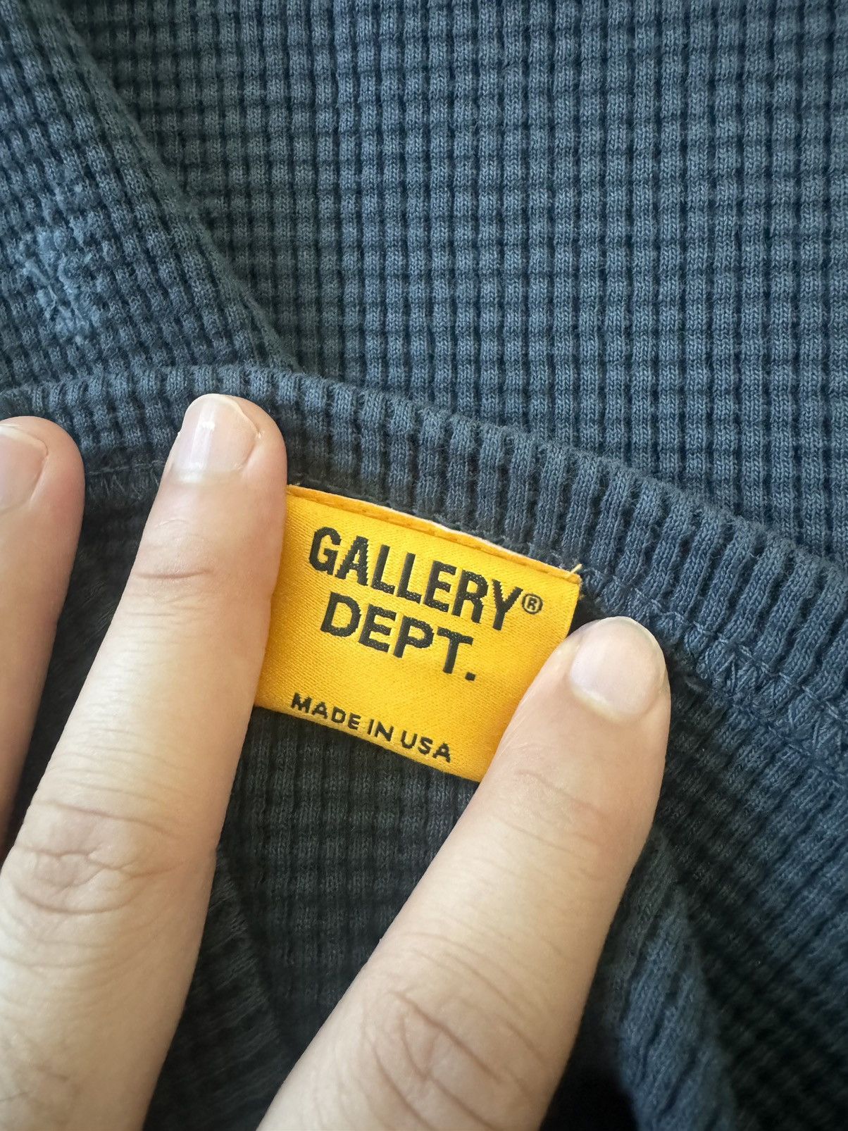 Gallery Dept. Gallery Dept. Urcle Distressed Thermal Long Sleeve Sz Large Size US L / EU 52-54 / 3 - 9 Thumbnail