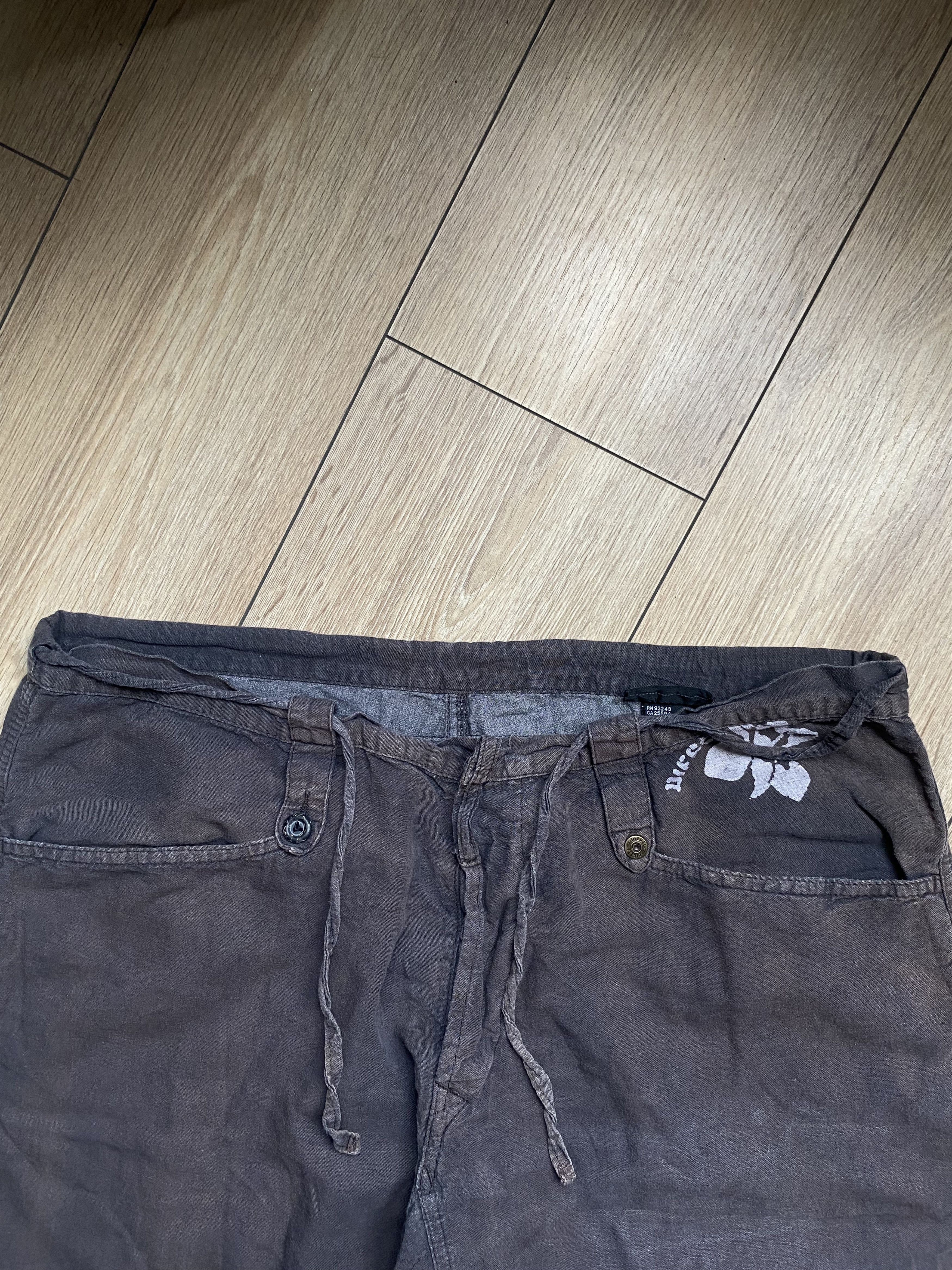 Diesel Diesel Brown Cotton Pants Size 34 Faded Vintage Y2K Wide Fit Size US 34 / EU 50 - 4 Thumbnail