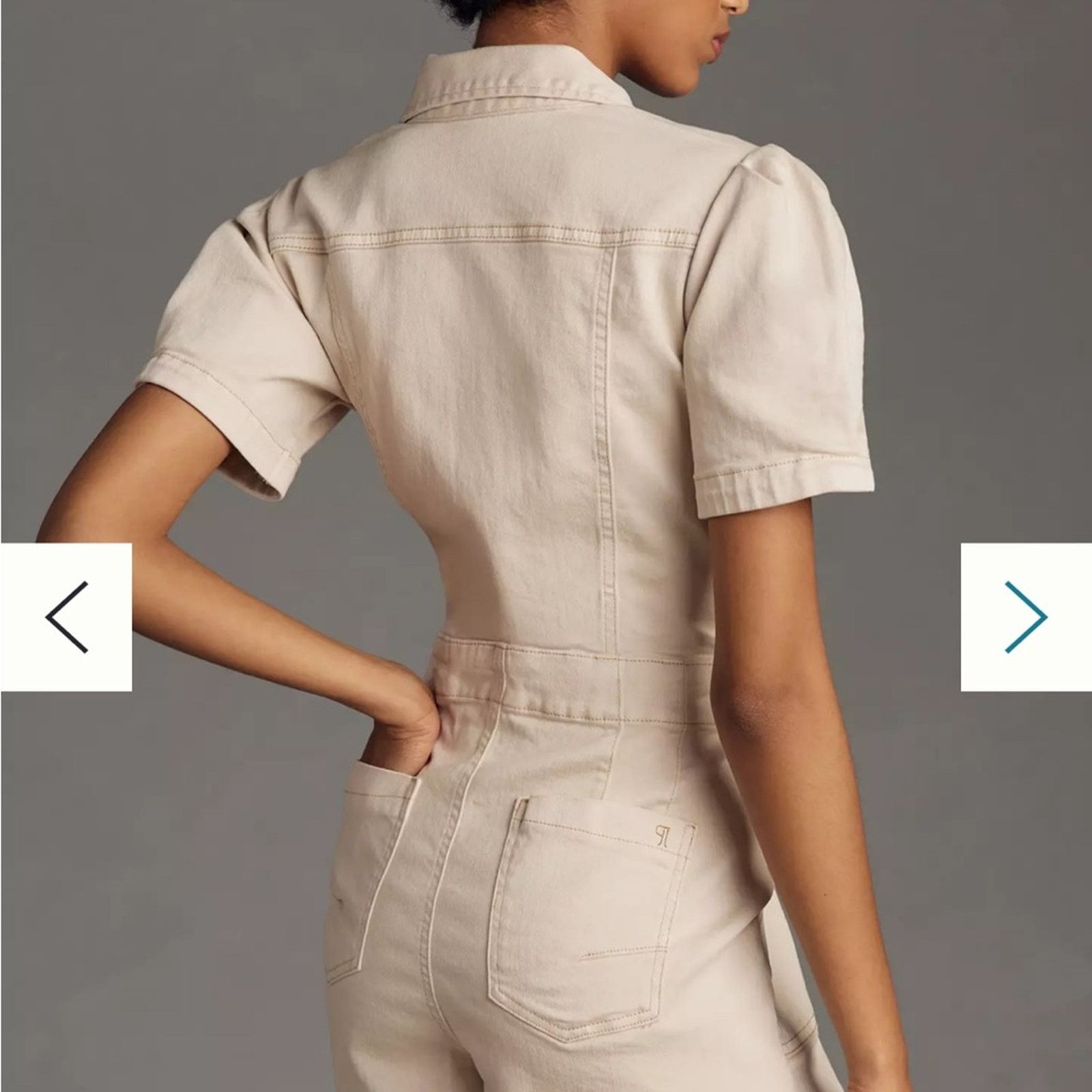 Anthropologie The Kit Utility Romper by Pilcro Anthropologie sz 2 Size 26" / US 2 / IT 38 - 3 Thumbnail