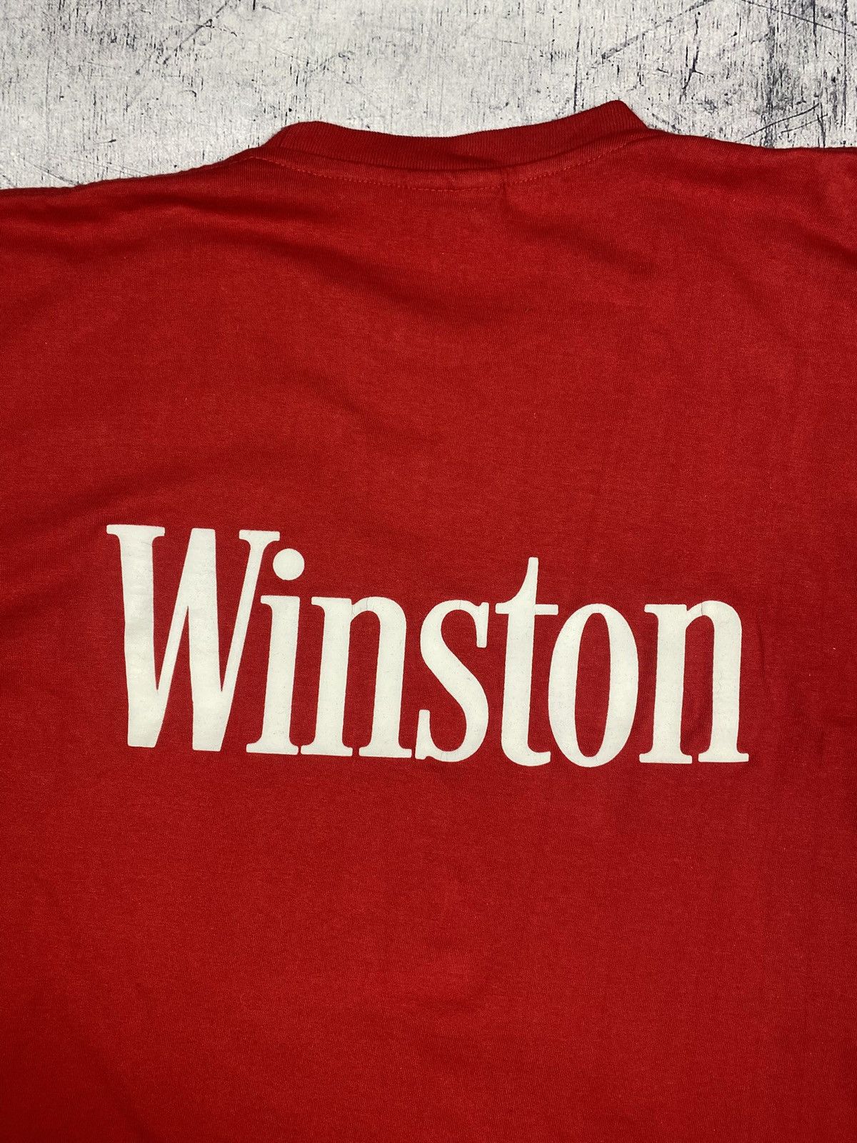 Other Vintage Winston Cigarettes Promo T-Shirt Double Sided Print Size US L / EU 52-54 / 3 - 12 Thumbnail