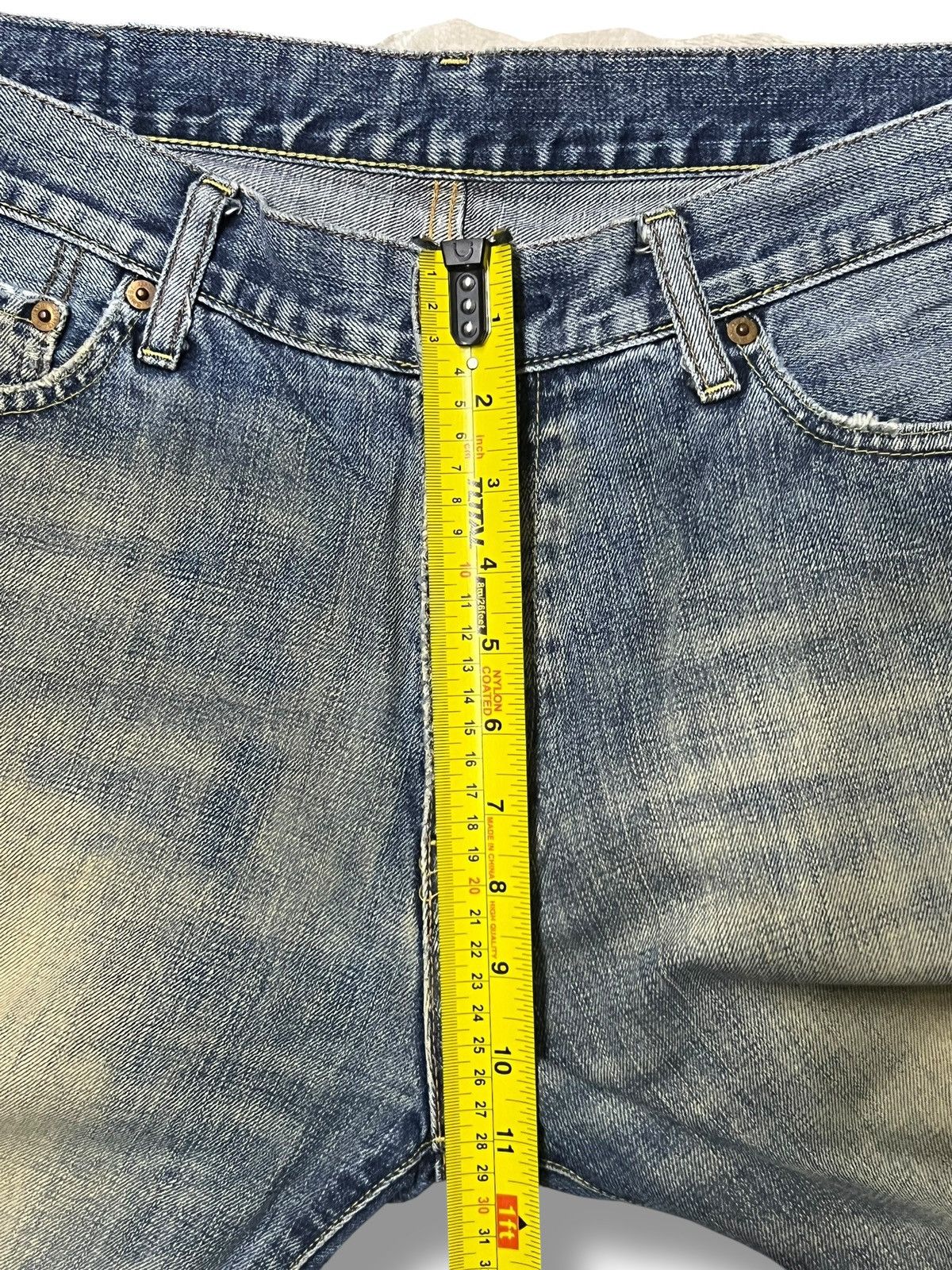 Uniqlo Loose Uniqlo S-002 Vintage Japan - Faded Mud Wash Jeans Size US 35 - 16 Thumbnail