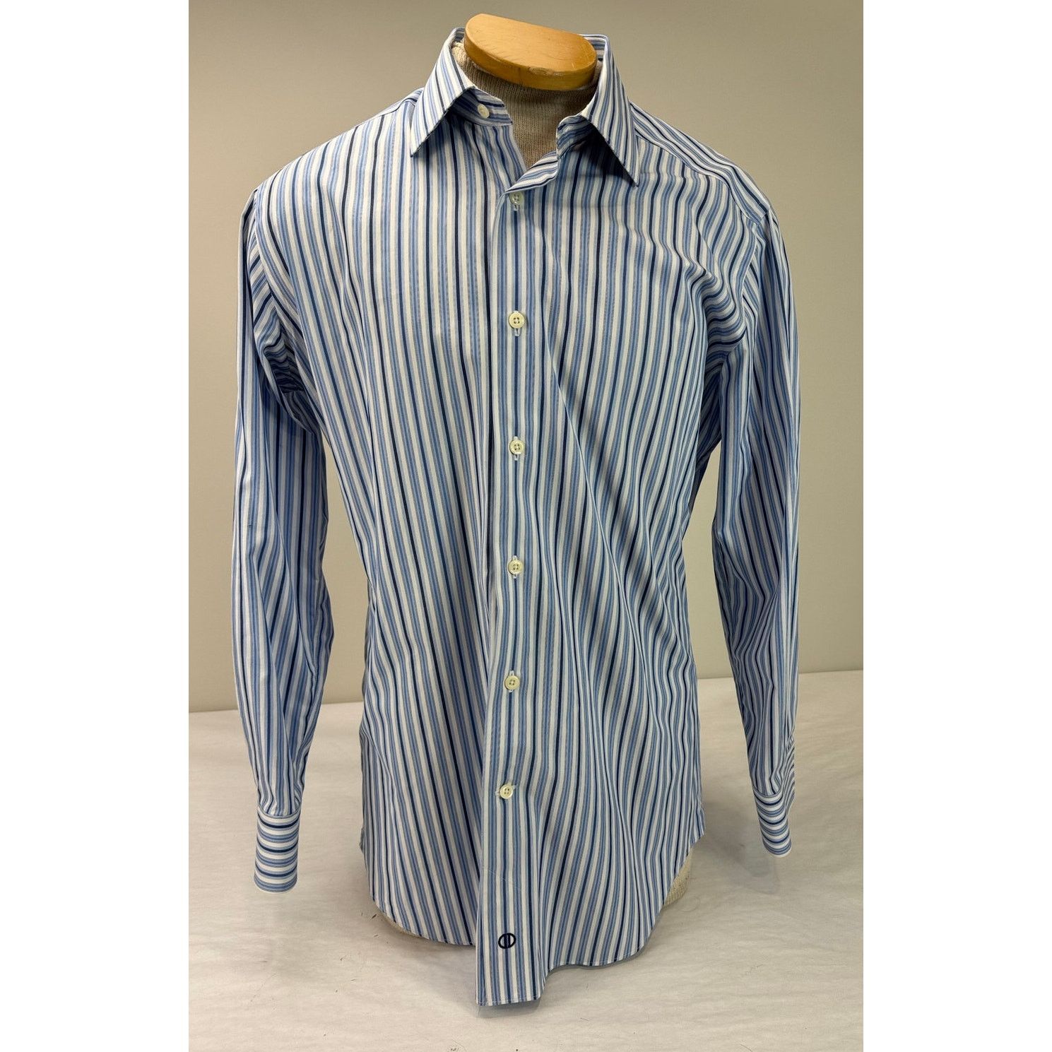 David Donahue David Donahue Dress Shirt Stripes Trim - Size 16 - 32 / 33 Size US M / EU 48-50 / 2 - 1 Thumbnail