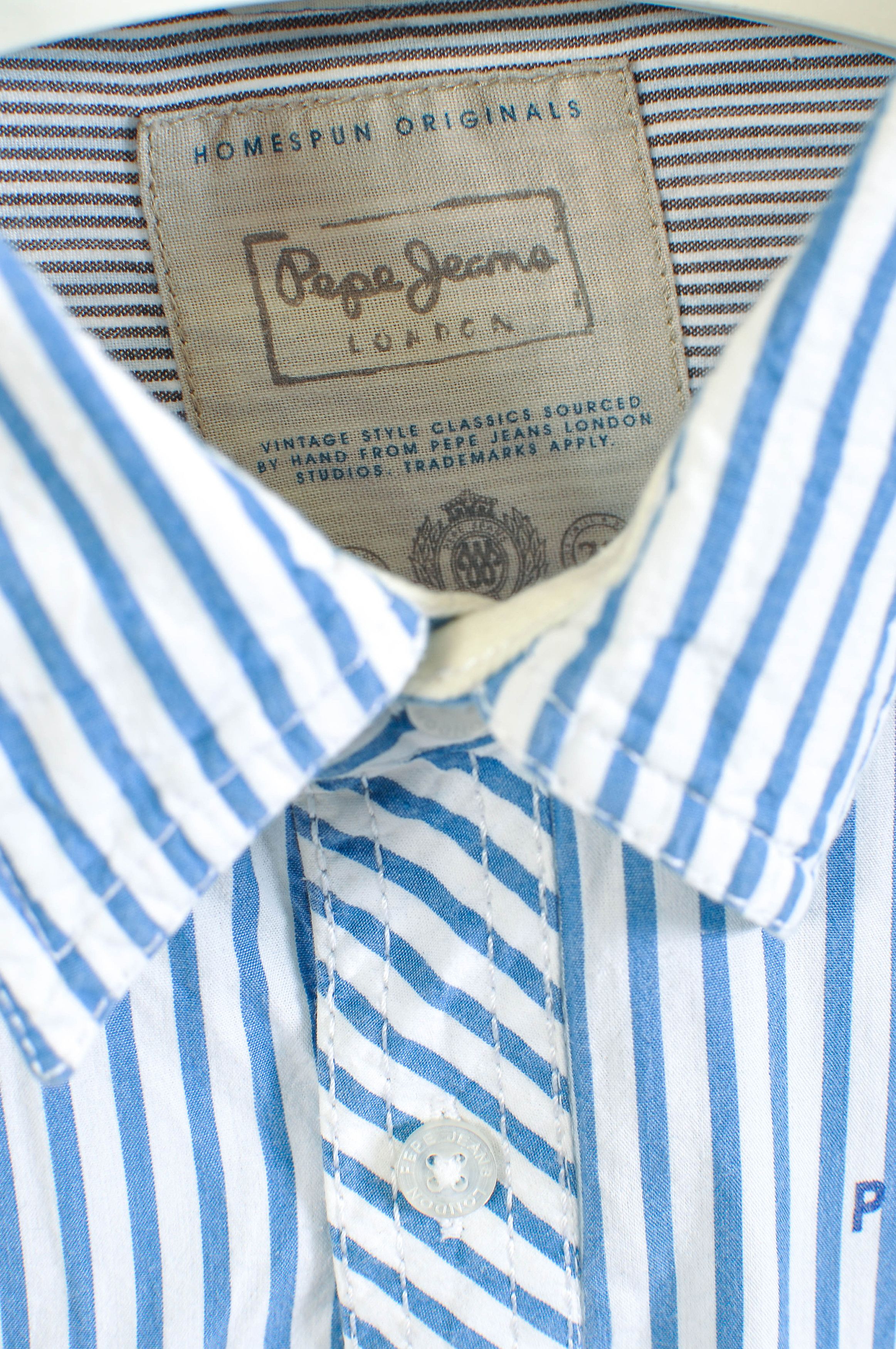 Pepe Jeans Pepe Jeans Striped Shirt Size US L / EU 52-54 / 3 - 3 Thumbnail