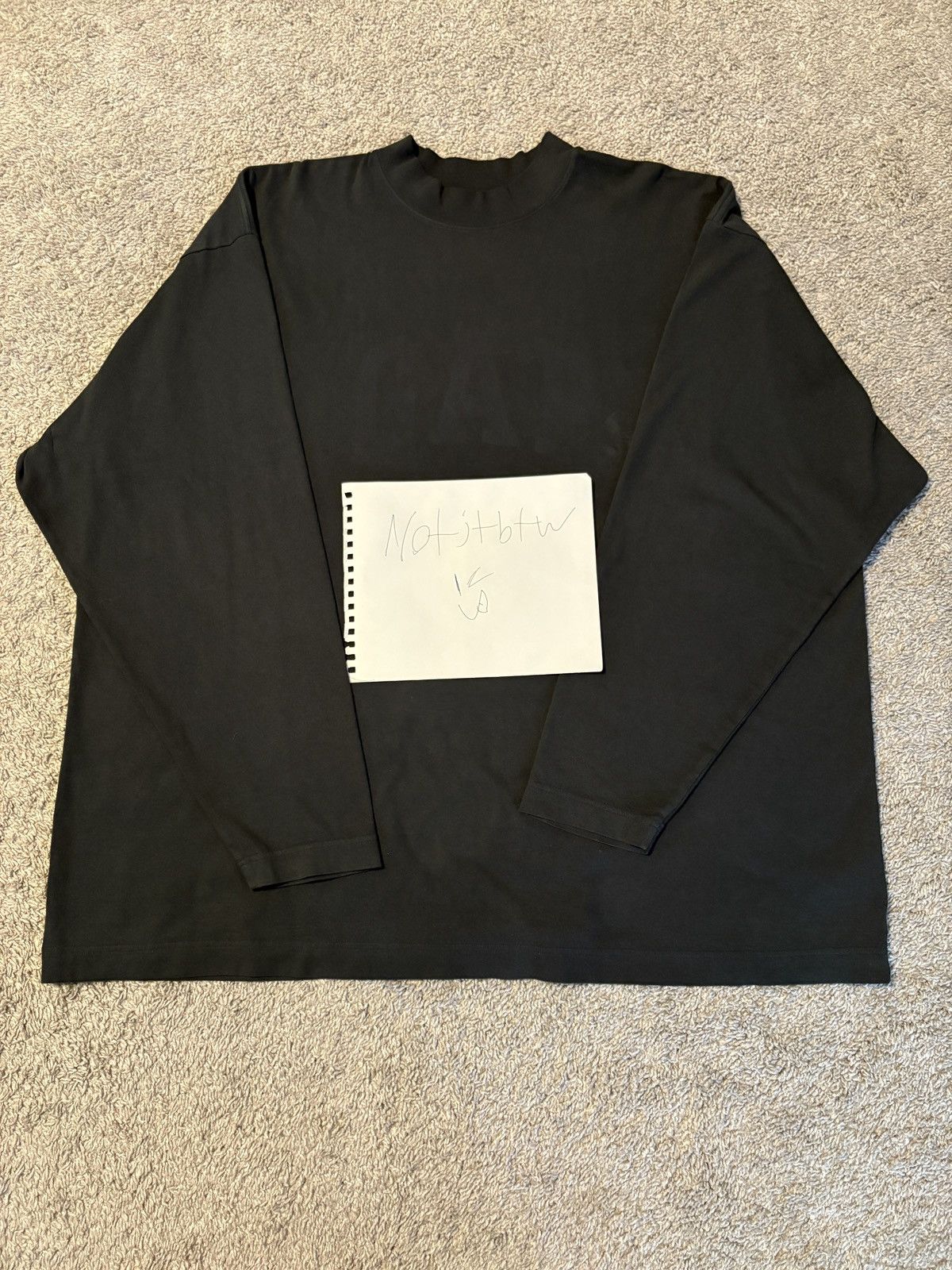 Balenciaga × Gap × Yeezy Black Yeezy Gap Balenciaga Dove Long Sleeve Shirt Size US XL / EU 56 / 4 - 3 Thumbnail