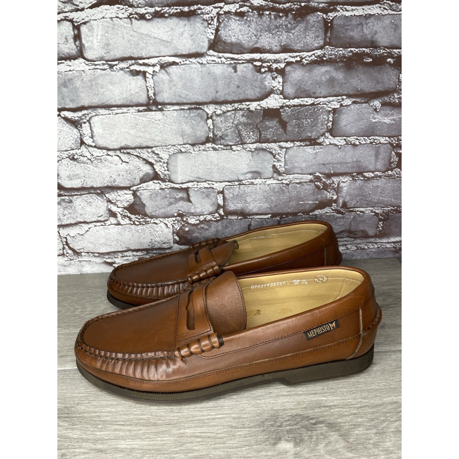 Mephisto Mephisto Spinnaker Brown Leather Penny Loafers Casual Shoes Size US 11.5 / EU 44-45 - 22 Thumbnail