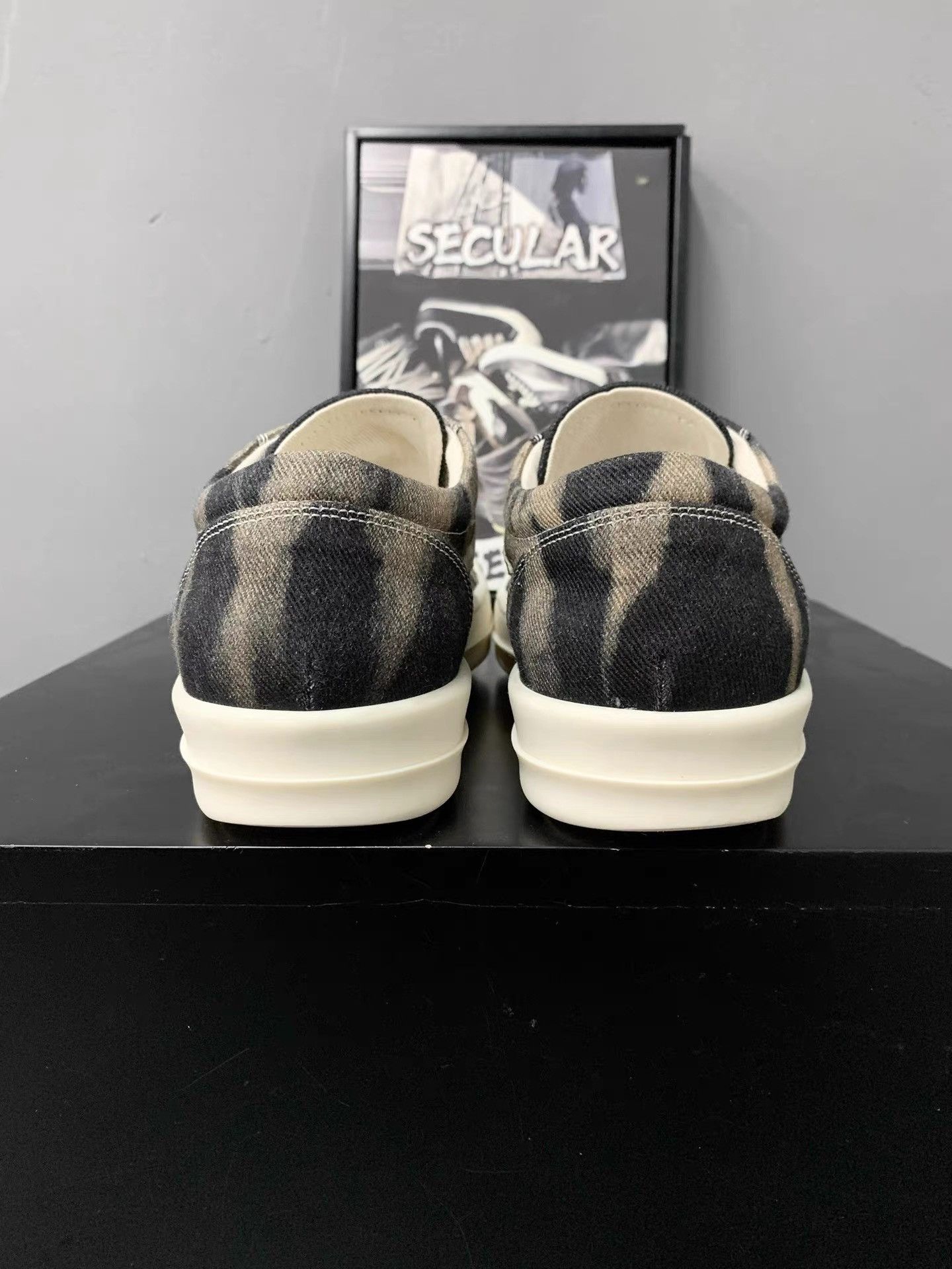 Rick Owens Rick Owens 24FW Flame Low Top Canvas Sneakers K34 Size US 8 / EU 41 - 6 Thumbnail