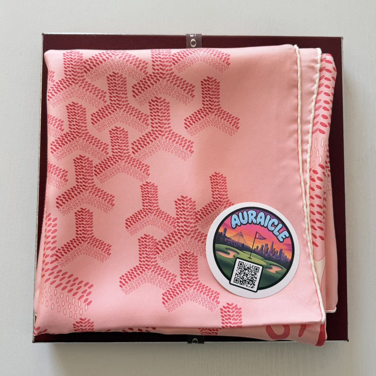 Goyard Goyard Pink Scarf ULTRA RARE Japan Exclusive Sakura Pink Size ONE SIZE - 7 Thumbnail