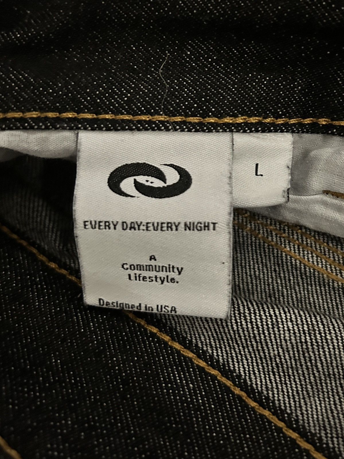 Designer EDEN Black Arch Selvedge Denim Size US 33 - 3 Thumbnail