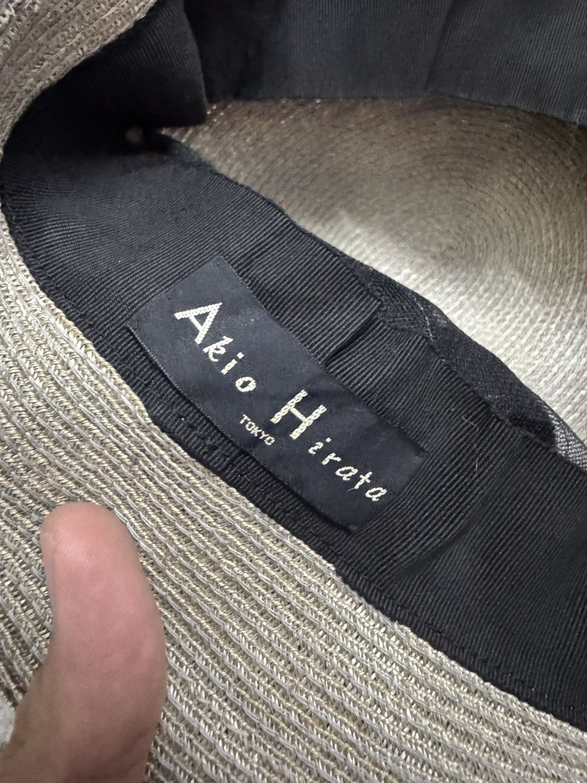 Japanese Brand AKIO HIRATA STRAW BUCKET HAT SIZE 58 Size ONE SIZE - 3 Thumbnail