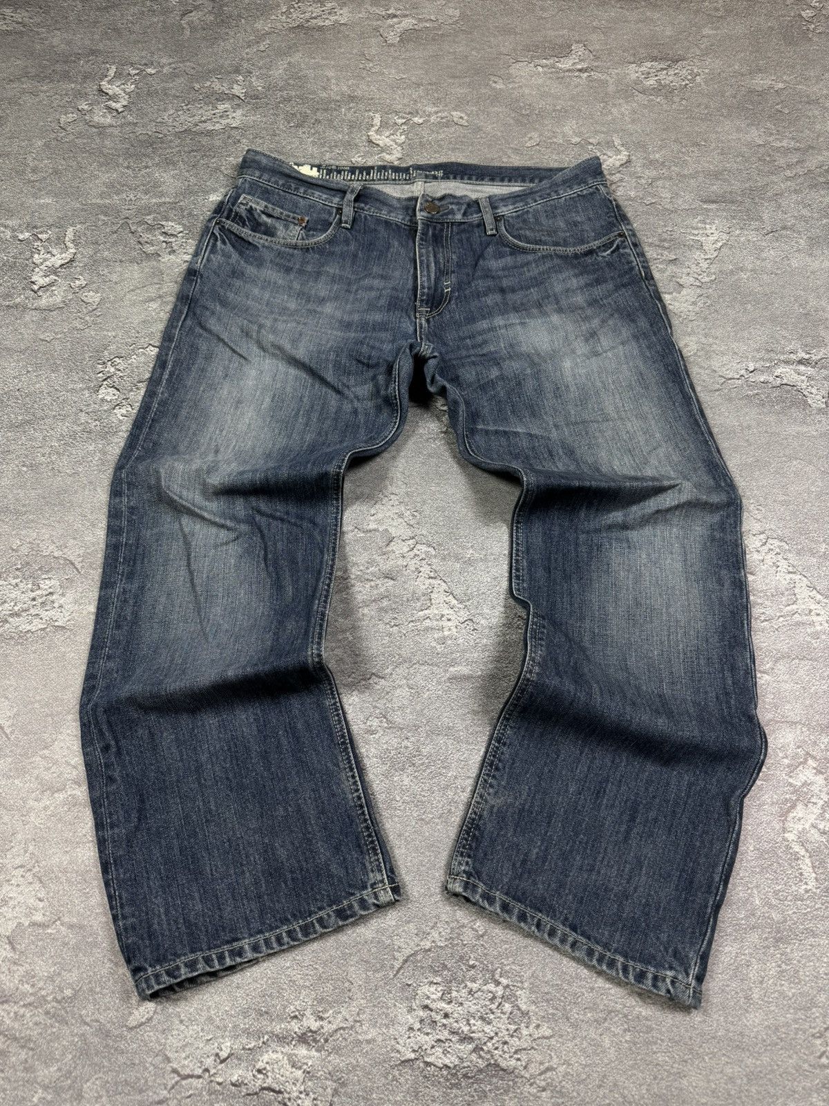 Pre-owned If Six Was Nine 2000s Y2k Espirit Straight Flared Bootcut Jeans Size 32 In Blue