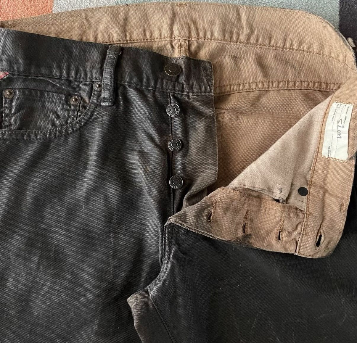 Denim & Supply Ralph Lauren Denim Supply Ralph Lauren Coated Canvas Pants K22 Size US 29 - 7 Thumbnail