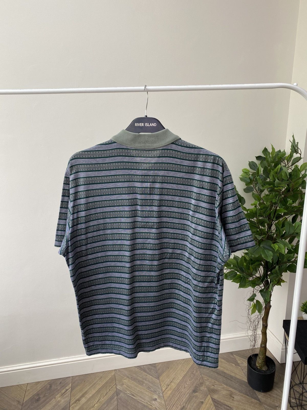 Burberry × Vintage Vintage Burberry Strip Polo T-Shirt Size US M / EU 48-50 / 2 - 9 Thumbnail