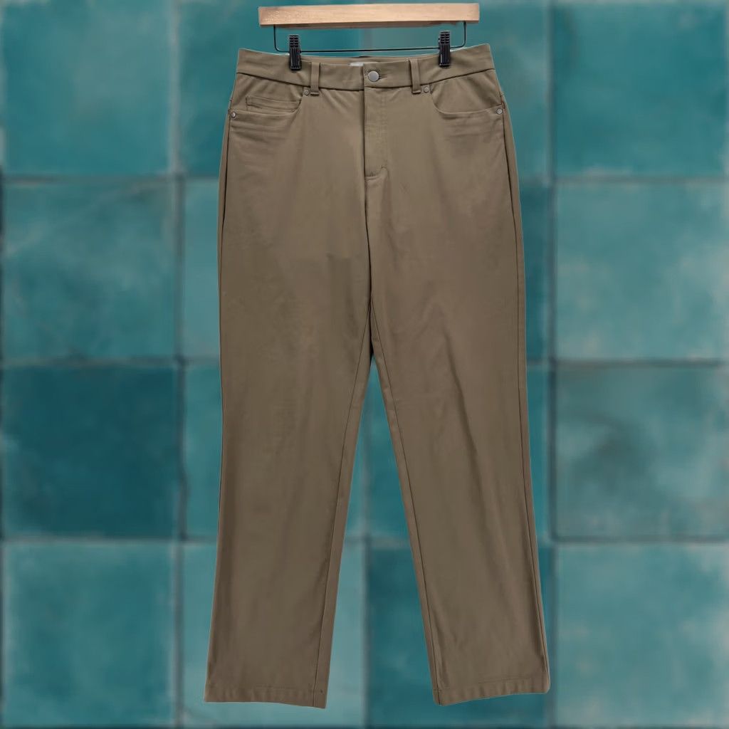Vintage VRST Limitless Athletic Fit 5-Pocket Pants Mens 32x30 Khakis Twill Beige Stretch Inseam 30 Zip Straight Mens Regular Size US 32 / EU 48 - 1 Thumbnail