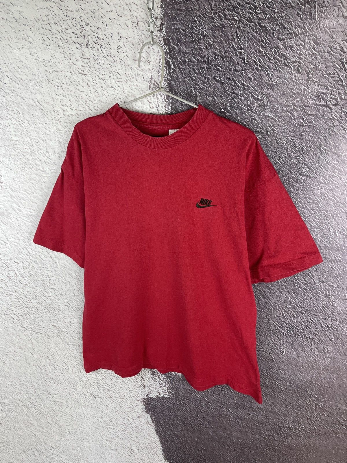 Nike Nike vintage 80s 90s red basic tee shirt swoosh logo Size US M / EU 48-50 / 2 - 2 Thumbnail