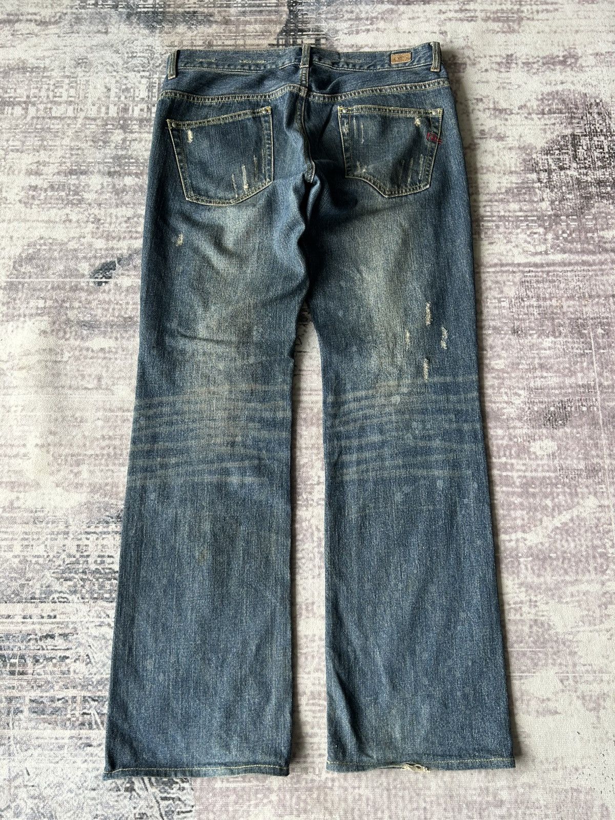 Tornado Mart Y2k Punk Distressed Nicole Jeans Size US 35 - 2 Thumbnail