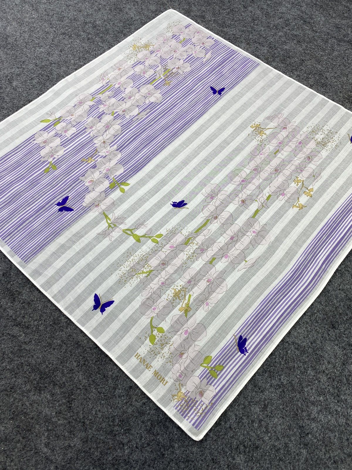 Hanae Mori × Vintage Hanae Mori Handkerchief / Bandana / Neckerchief-B296 Size ONE SIZE - 4 Thumbnail