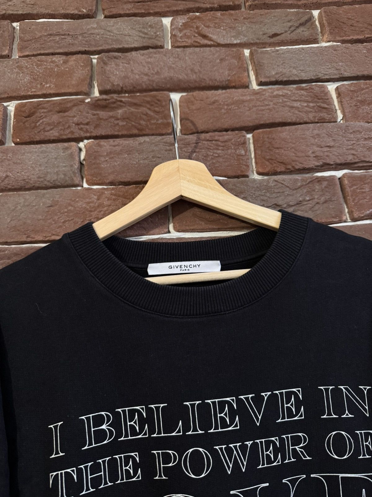 Givenchy Givenchy Riccardo Tisci Power Of Love Black Sweatshirt XL Size US XL / EU 56 / 4 - 5 Thumbnail