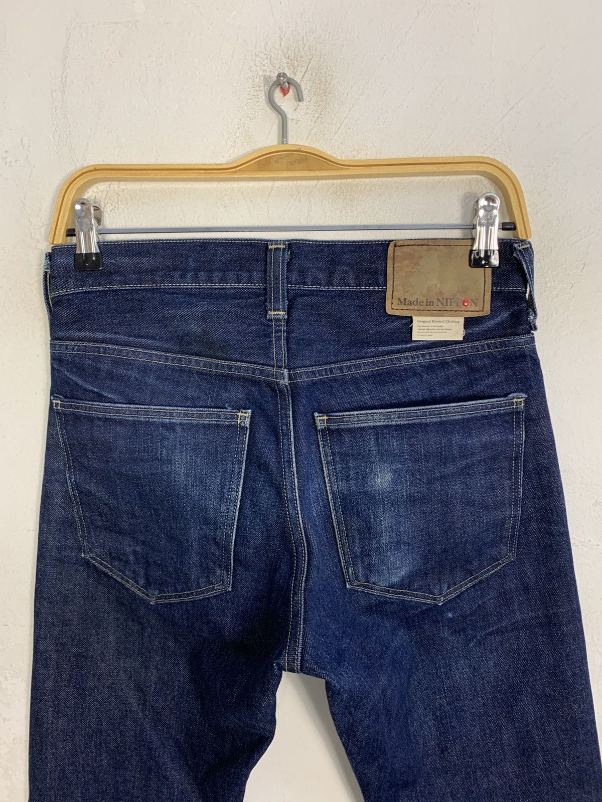 Japanese Brand 90s Back Number Jean Diadem Indigo Selvedge Denim Jeans Size US 28 / EU 44 - 4 Thumbnail