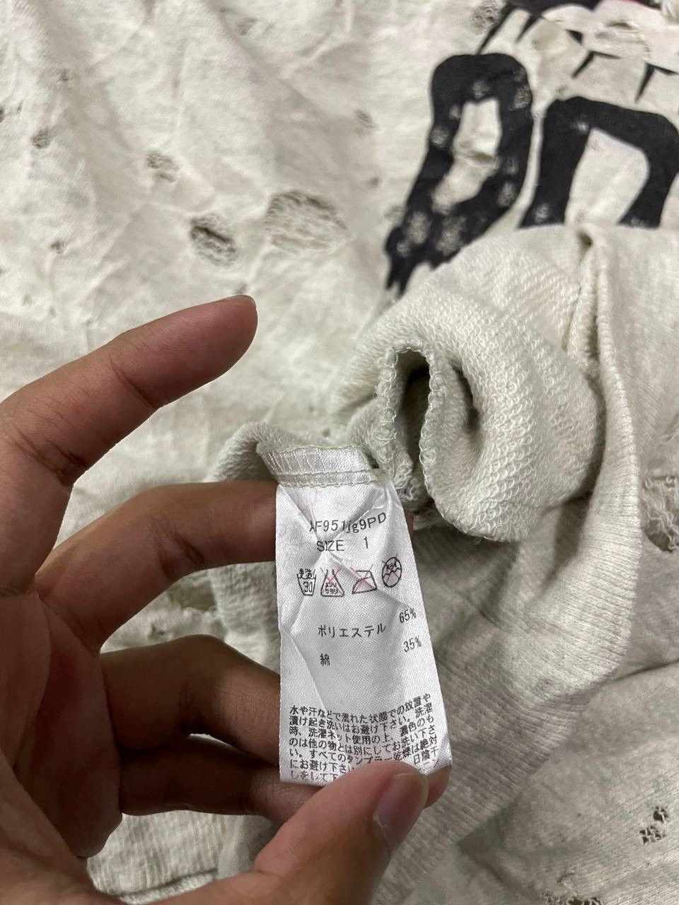 Seditionaries RIPPED DESIGN PUNI STYLE WORLD WIDE LOVE Size US XL / EU 56 / 4 - 5 Thumbnail