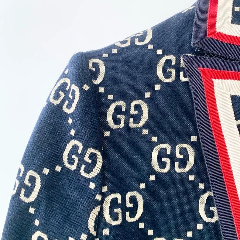 Gucci Gucci Navy Blazer with Logo Design-2506 Size US XXS / EU 40 - 5 Thumbnail
